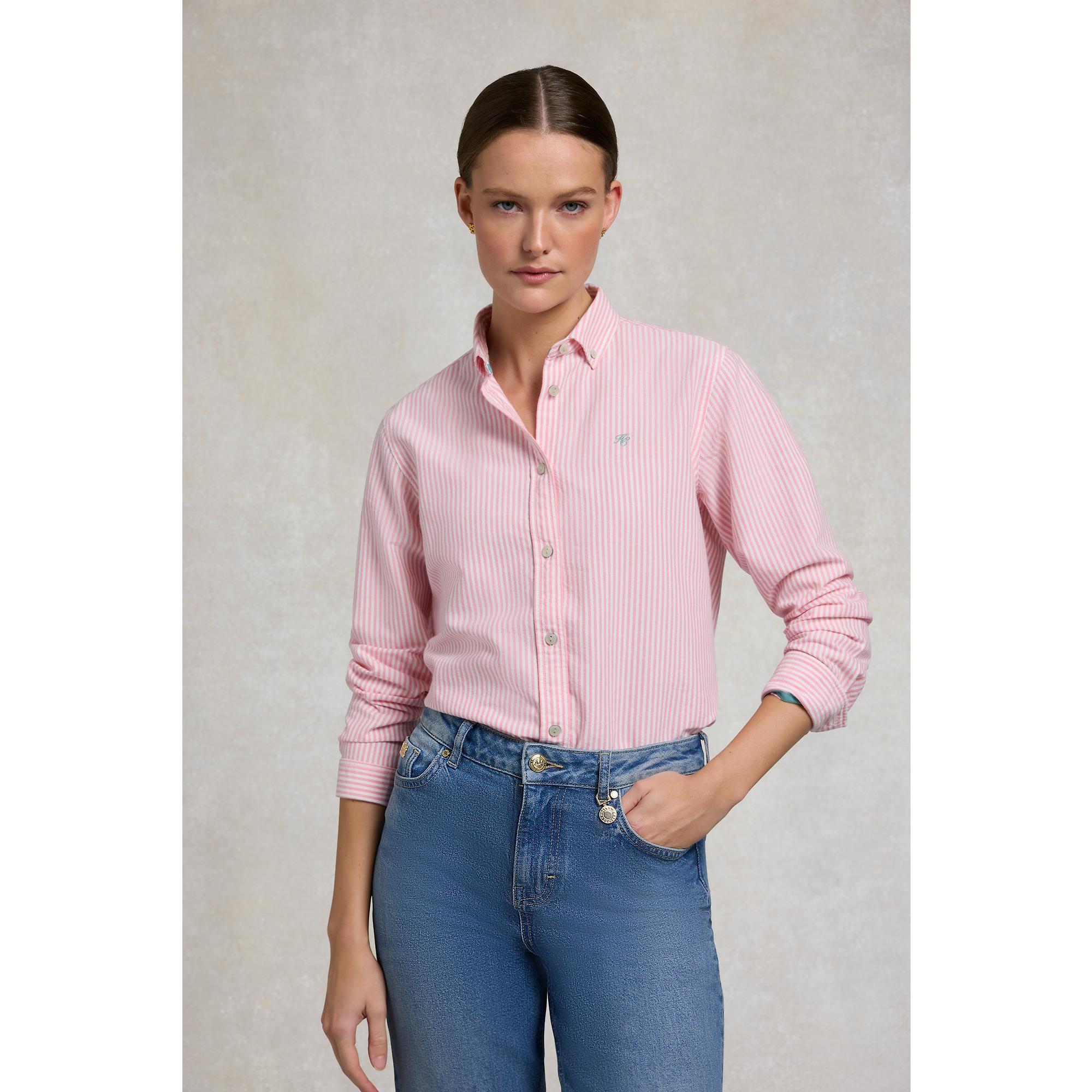 Product image 2 of 16 of Holland Cooper Women's Oxford Shirt - City Pink Stripe