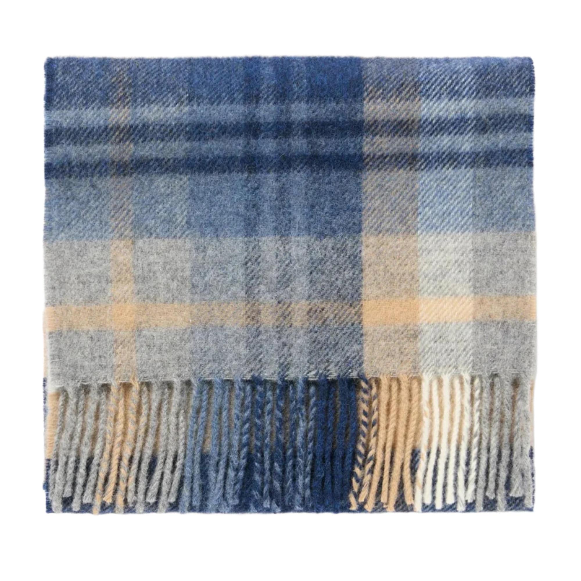Product image 1 of 2 of Oliver Sweeney Men's Innerwick Scarf - Padstow Navy/Beige Check