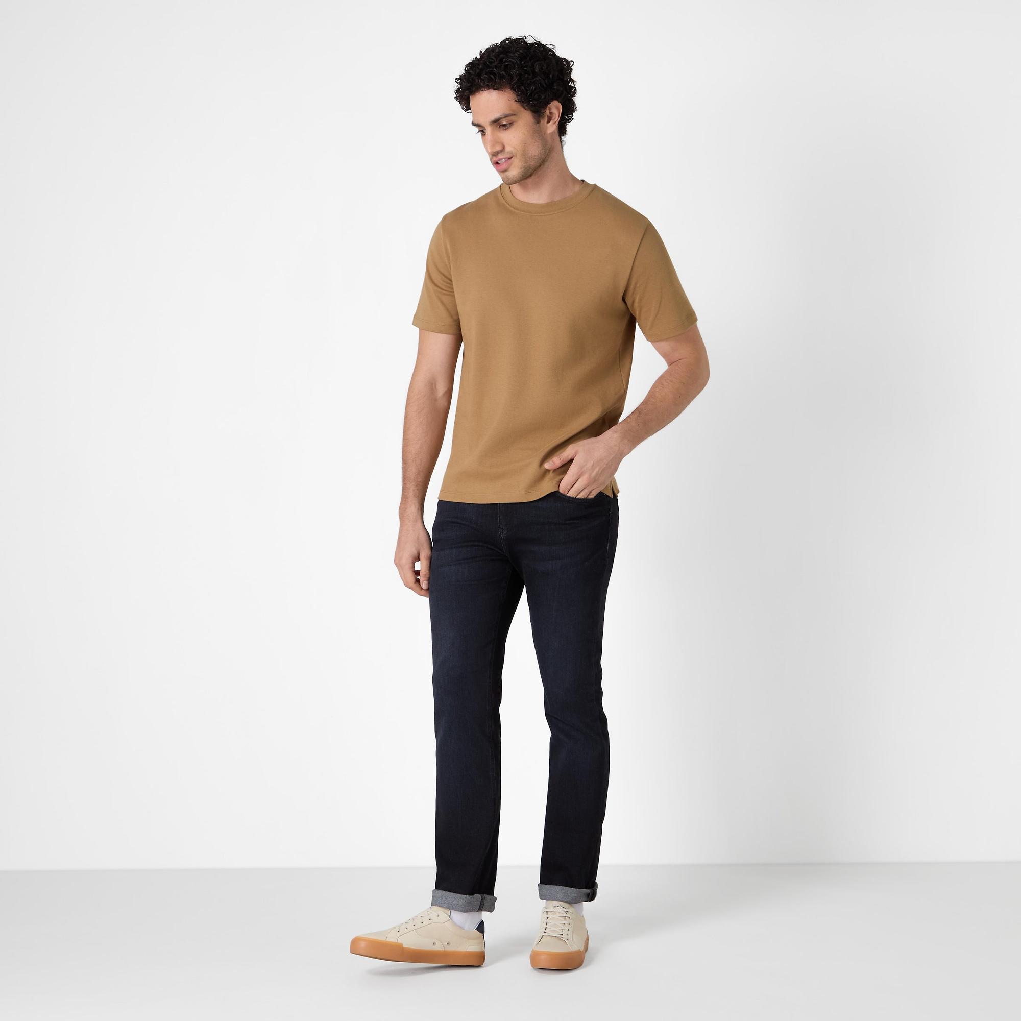 Product image 7 of 7 of Oliver Sweeney Men's Palmela Jersey Cotton T-Shirt - Camel
