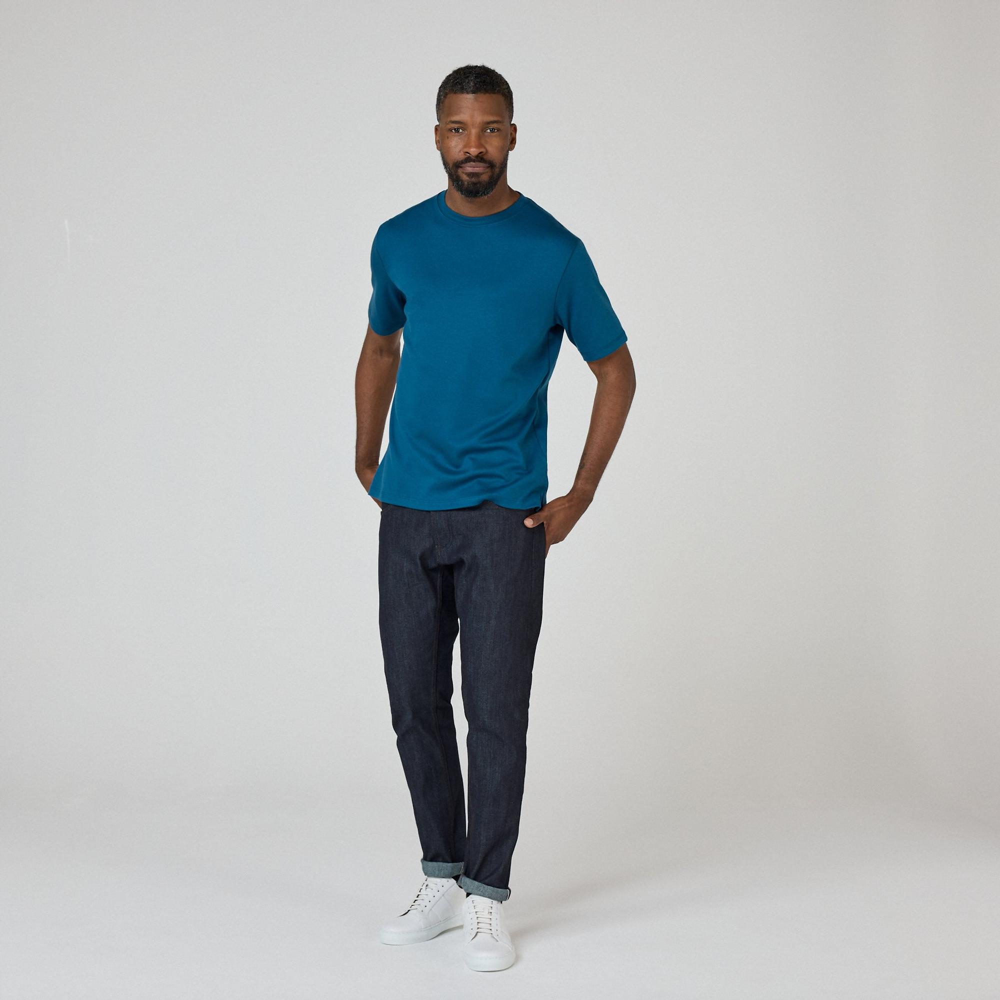 Product image 5 of 8 of Oliver Sweeney Men's Palmela Jersey Cotton T-Shirt - Petrol