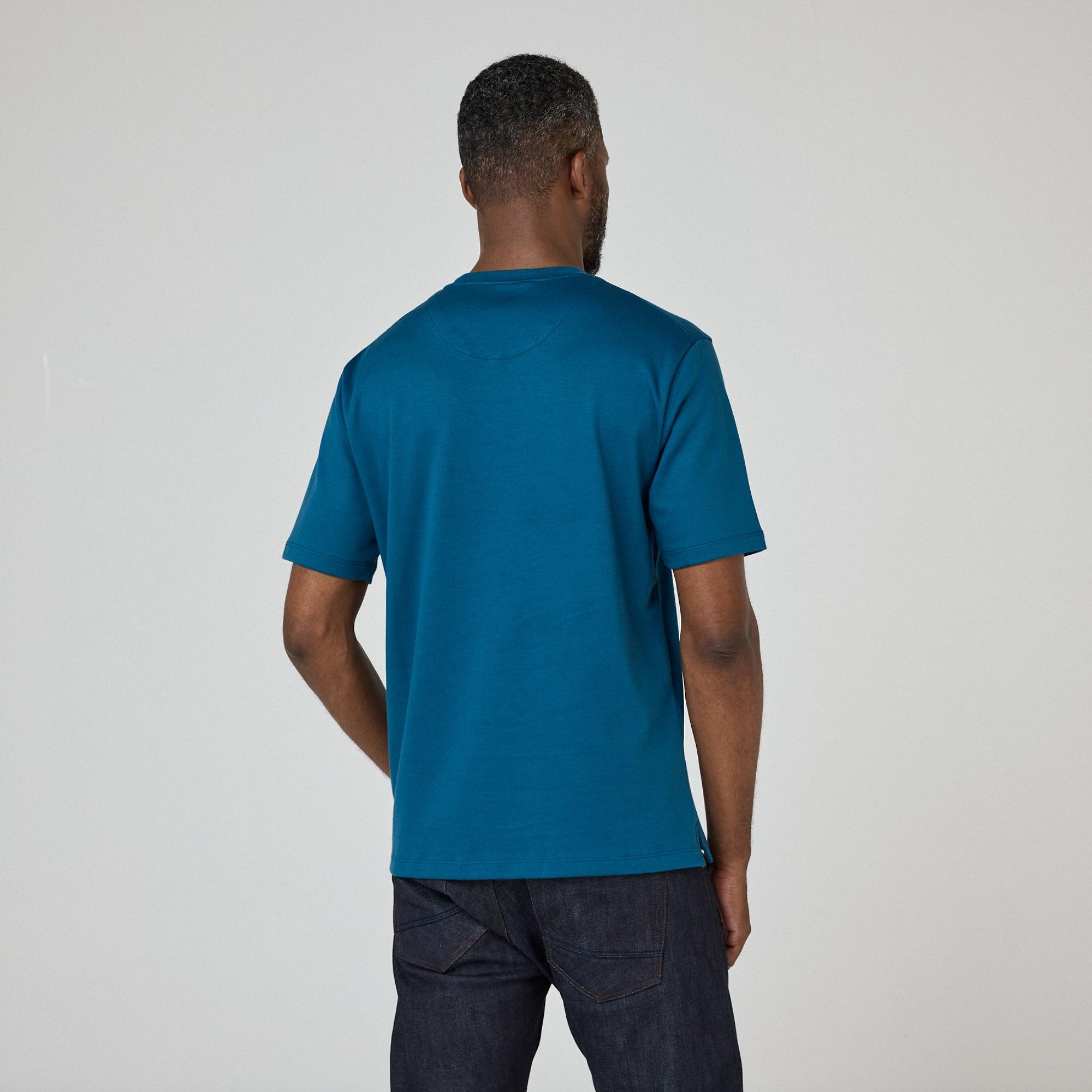 Product image 4 of 8 of Oliver Sweeney Men's Palmela Jersey Cotton T-Shirt - Petrol