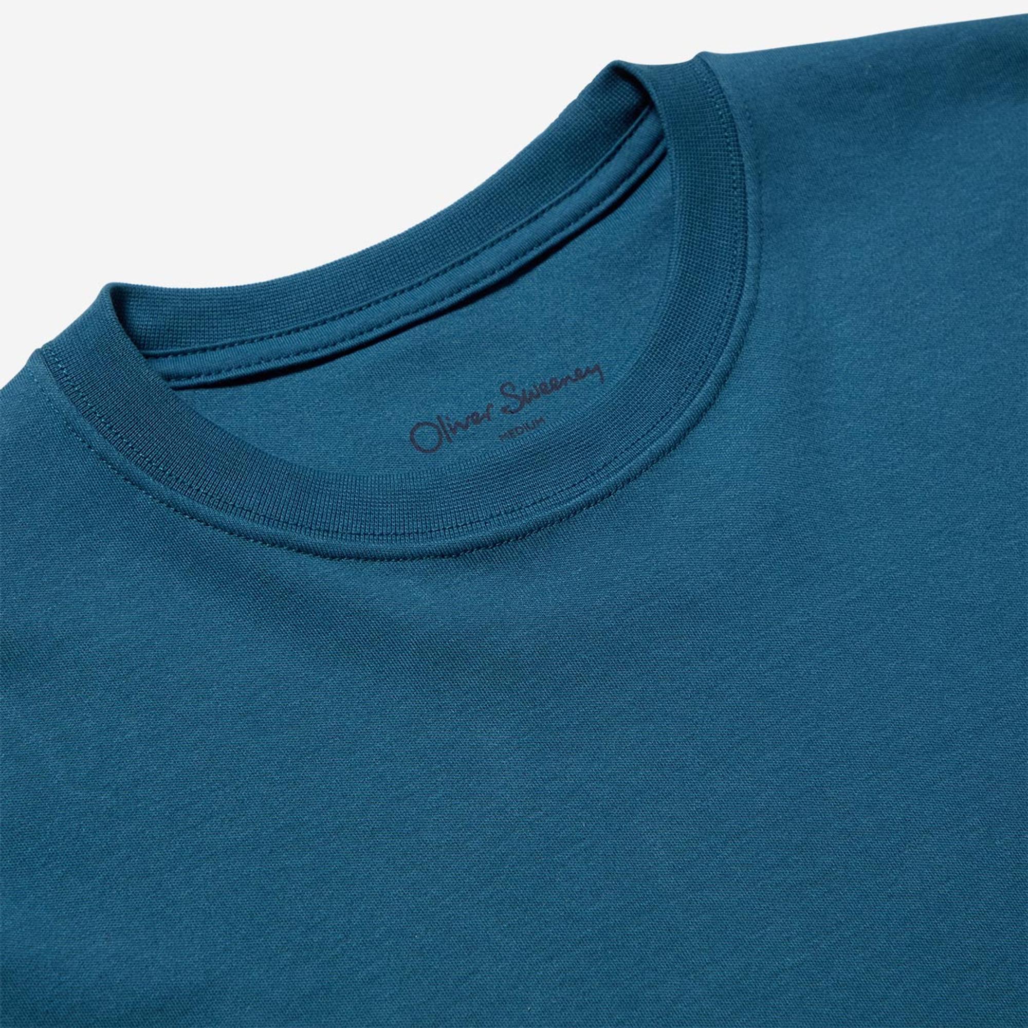 Product image 6 of 8 of Oliver Sweeney Men's Palmela Jersey Cotton T-Shirt - Petrol