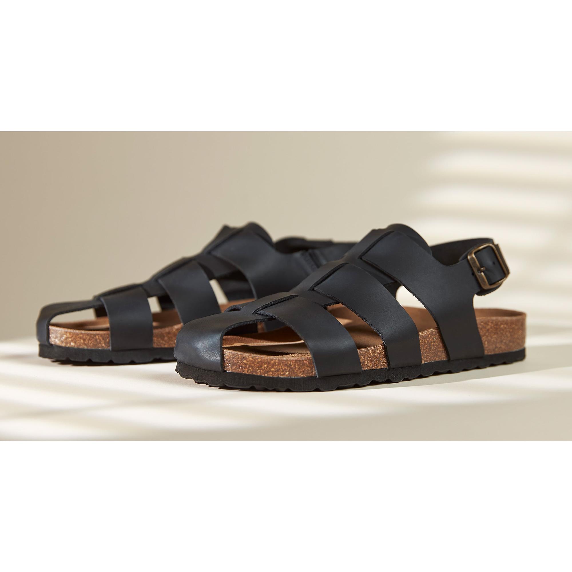 Product image 6 of 6 of Oliver Sweeney Men's Astorga Calf Leather Fisherman Sandals - Black