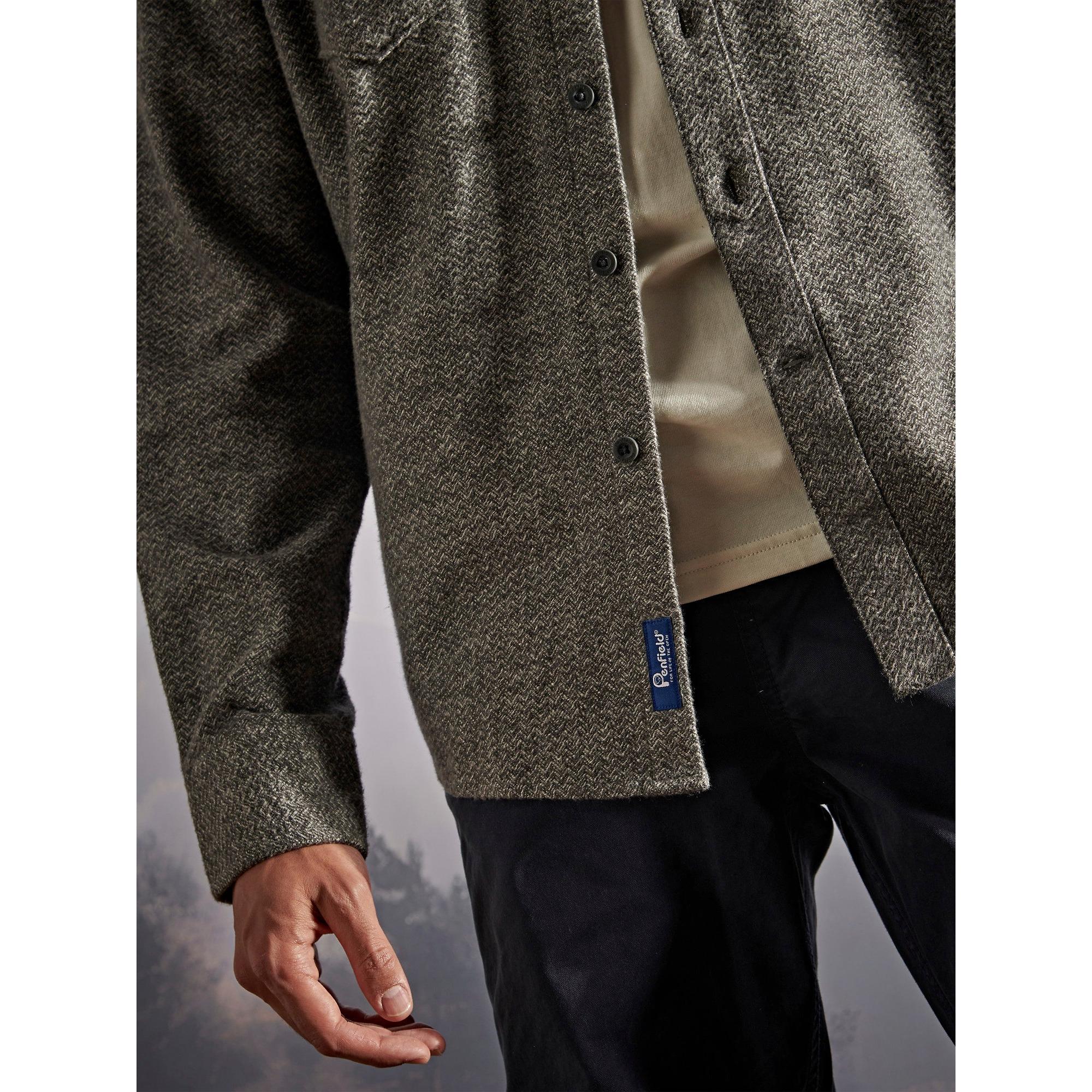 Product image 5 of 9 of Penfield Men's Brushed Textured Overshirt - Mid Grey Heather