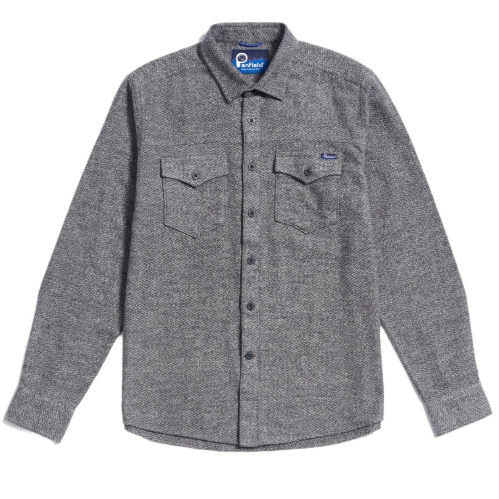 Product image 1 of 9 of Penfield Men's Brushed Textured Overshirt - Mid Grey Heather