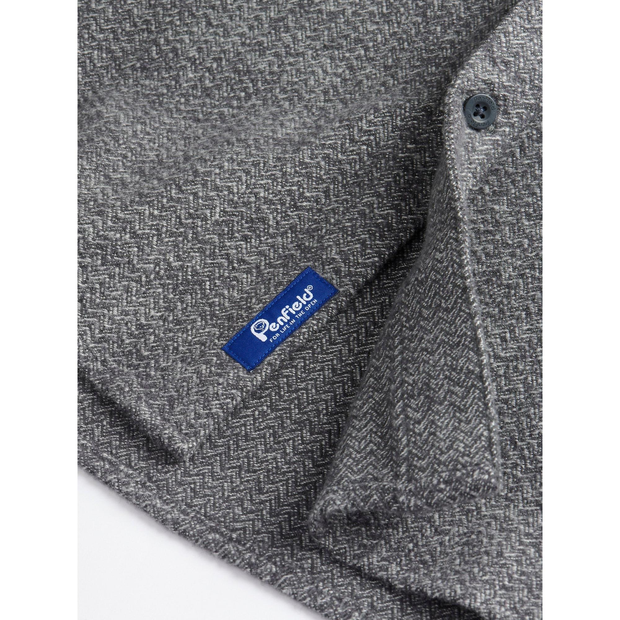 Product image 6 of 9 of Penfield Men's Brushed Textured Overshirt - Mid Grey Heather