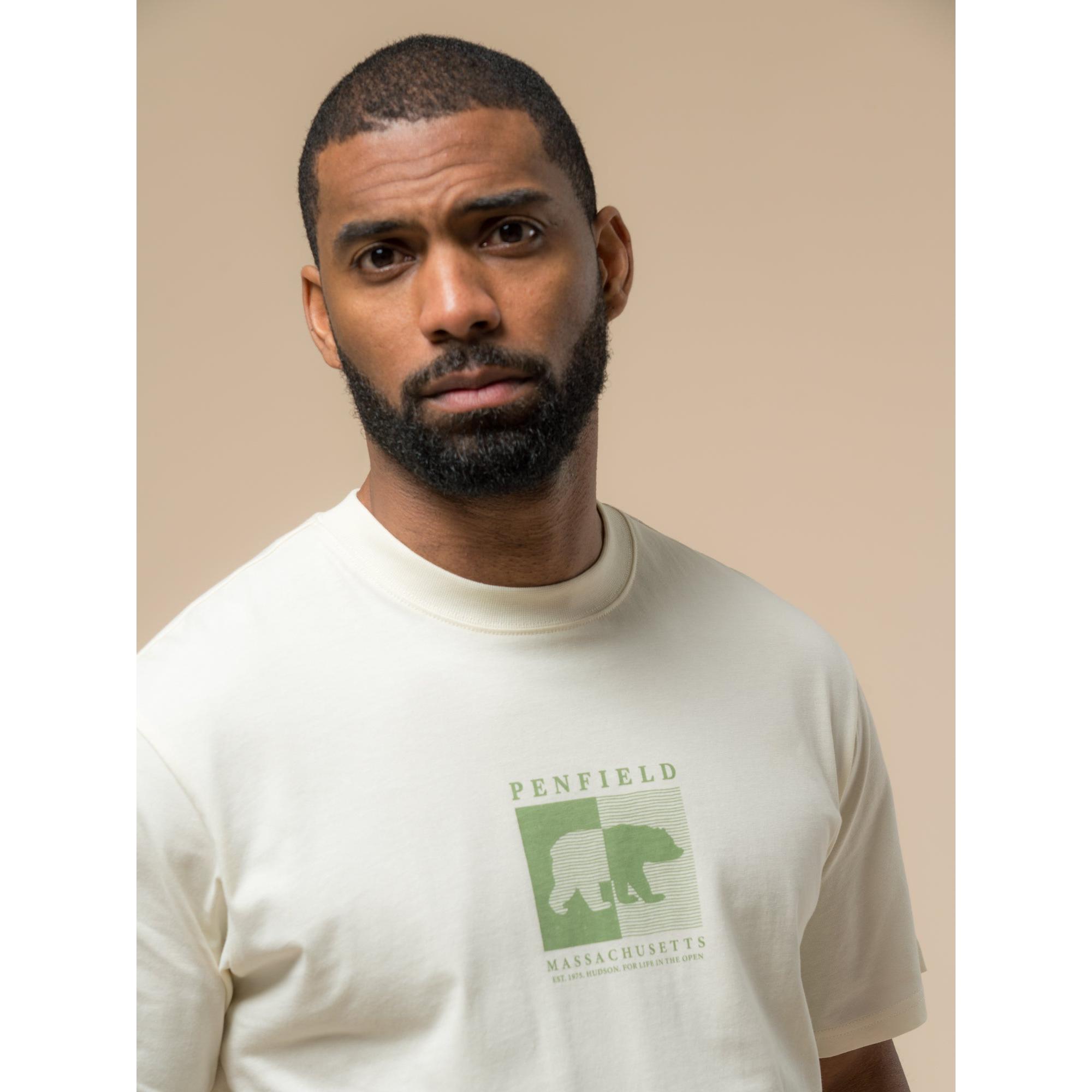 Product image 6 of 11 of Penfield Men's Contrast Stripe Bear T-Shirt - Vanilla