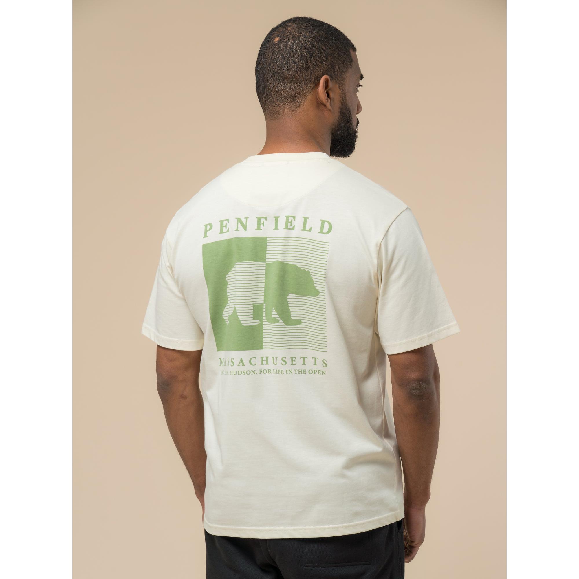 Product image 4 of 11 of Penfield Men's Contrast Stripe Bear T-Shirt - Vanilla