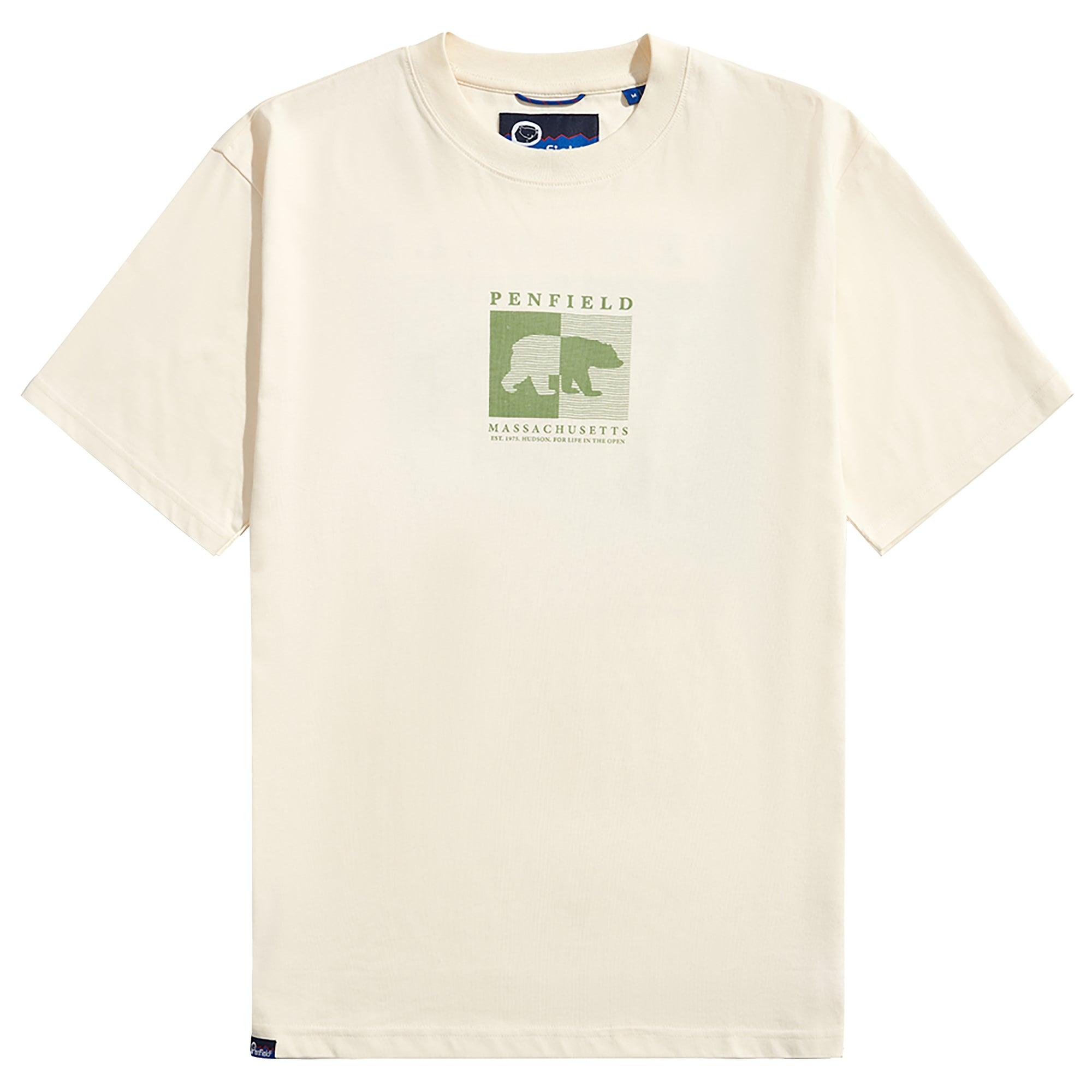 Product image 1 of 11 of Penfield Men's Contrast Stripe Bear T-Shirt - Vanilla