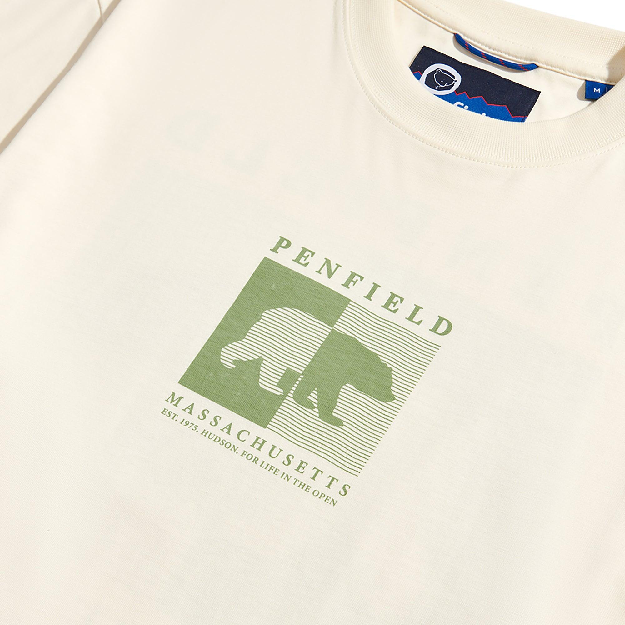 Product image 10 of 11 of Penfield Men's Contrast Stripe Bear T-Shirt - Vanilla