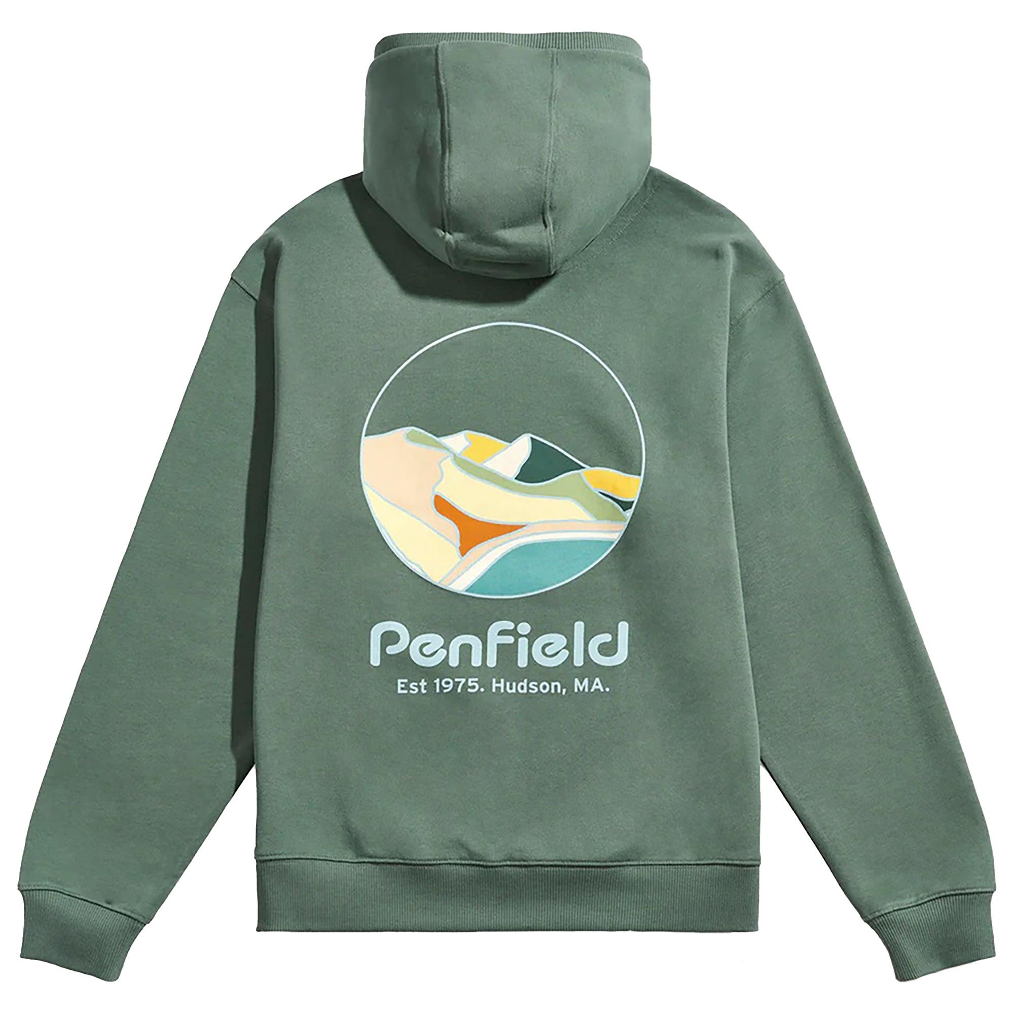 Product image 1 of 14 of Penfield Men's Circle Landscape Hoodie - Dark Forest