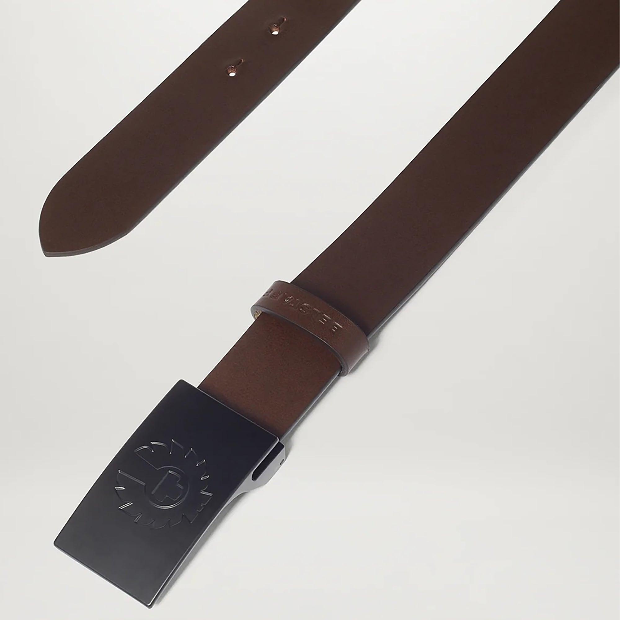 Product image 2 of 3 of Belstaff Men's Calf Leather Phoenix Buckle Belt - Ebony