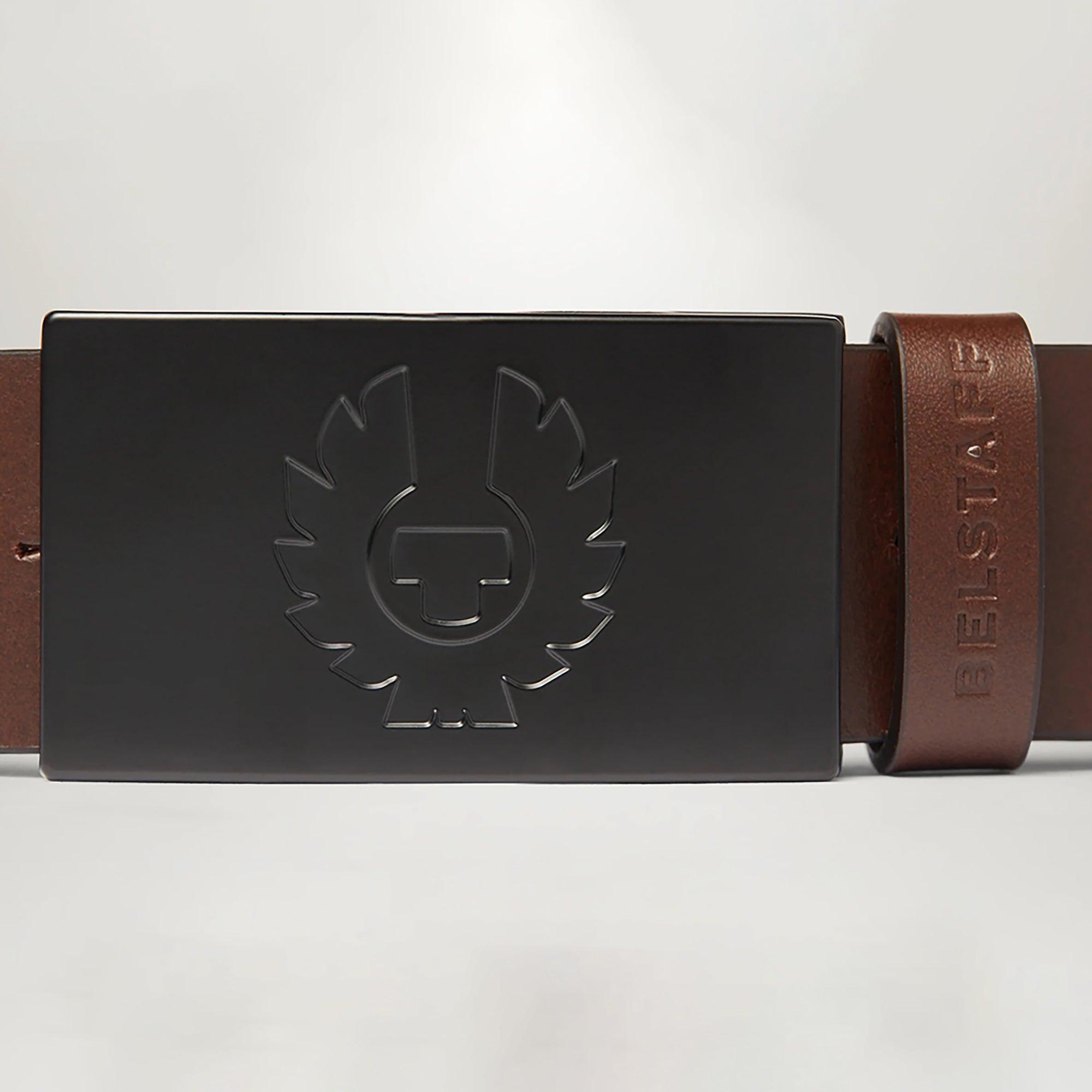 Product image 3 of 3 of Belstaff Men's Calf Leather Phoenix Buckle Belt - Ebony