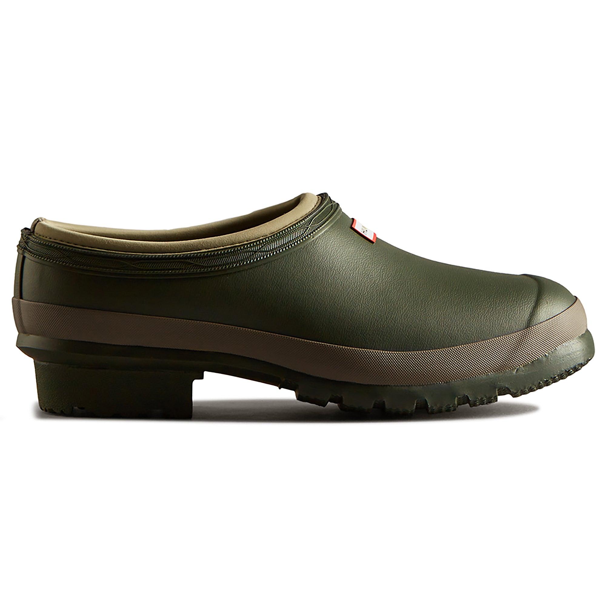 Product image 1 of 5 of Hunter Men's Gardener Neoprene Lined Clogs - Dark Olive/Clay