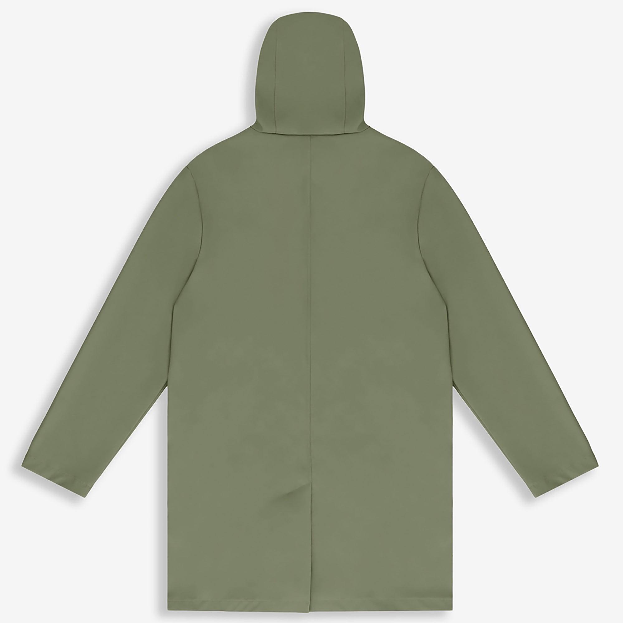 Product image 7 of 8 of Hunter Unisex Downpour Andrea Pu Rain Coat - Deep Lichen Green