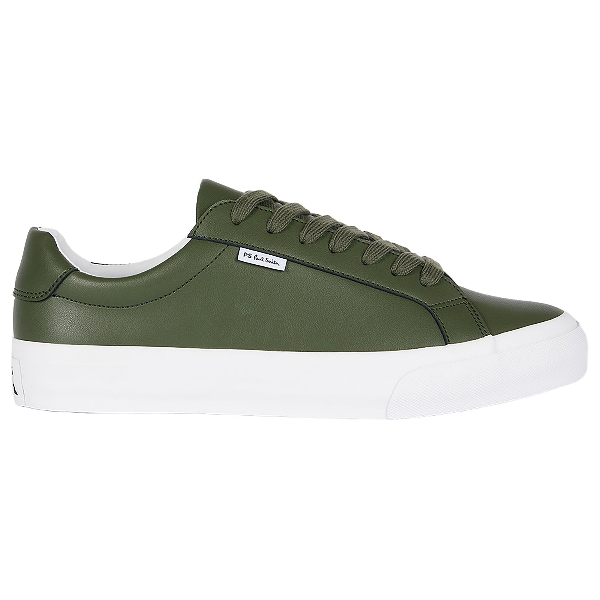 Product image 1 of 5 of PS By Paul Smith Men's Coated Leather Amos Trainers - Khaki