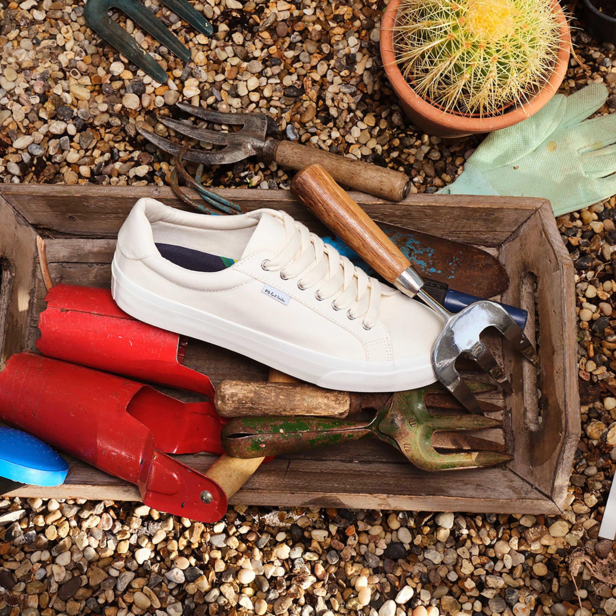 Product image 2 of 6 of PS By Paul Smith Men's Canvas Amos Trainers - Ecru