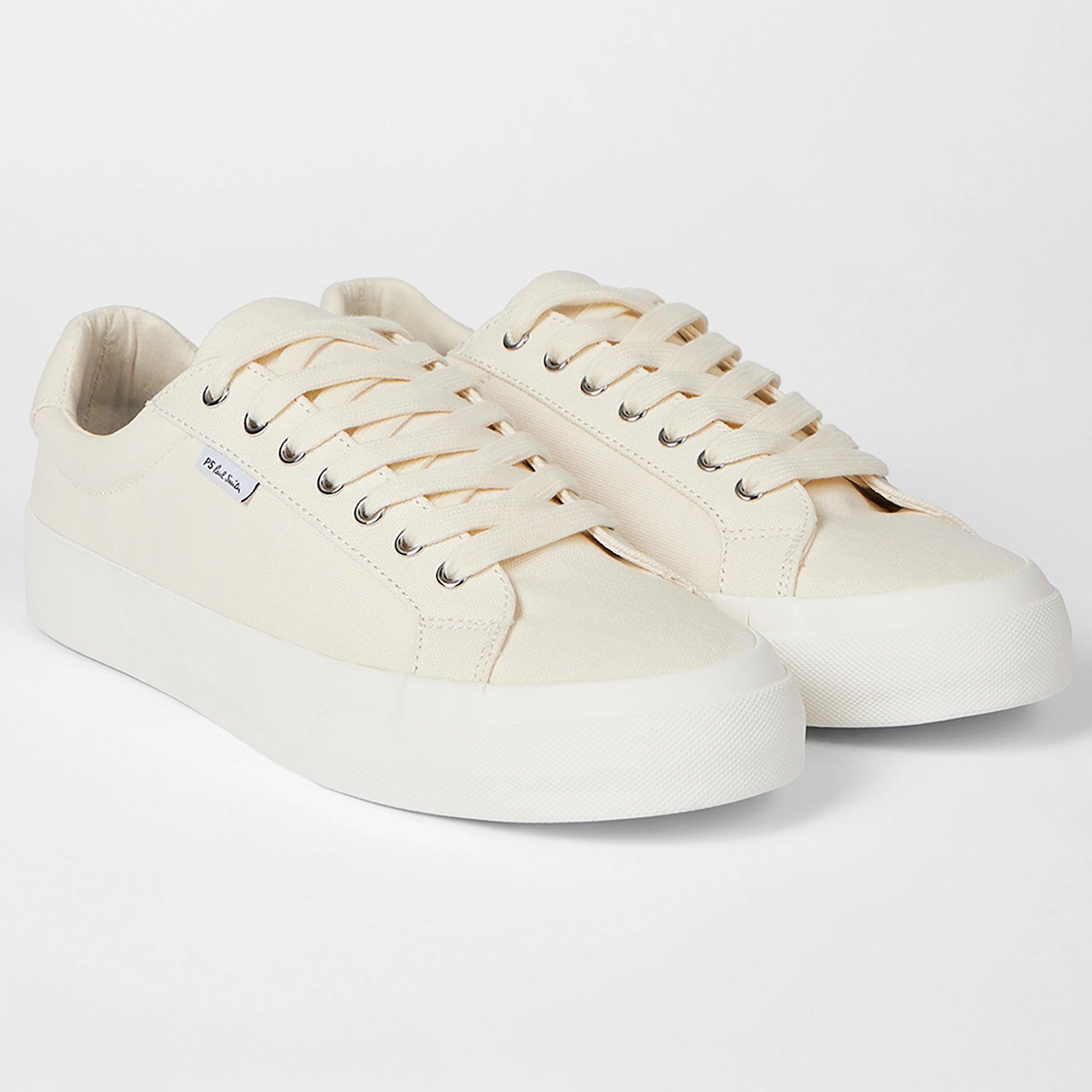 Product image 3 of 6 of PS By Paul Smith Men's Canvas Amos Trainers - Ecru