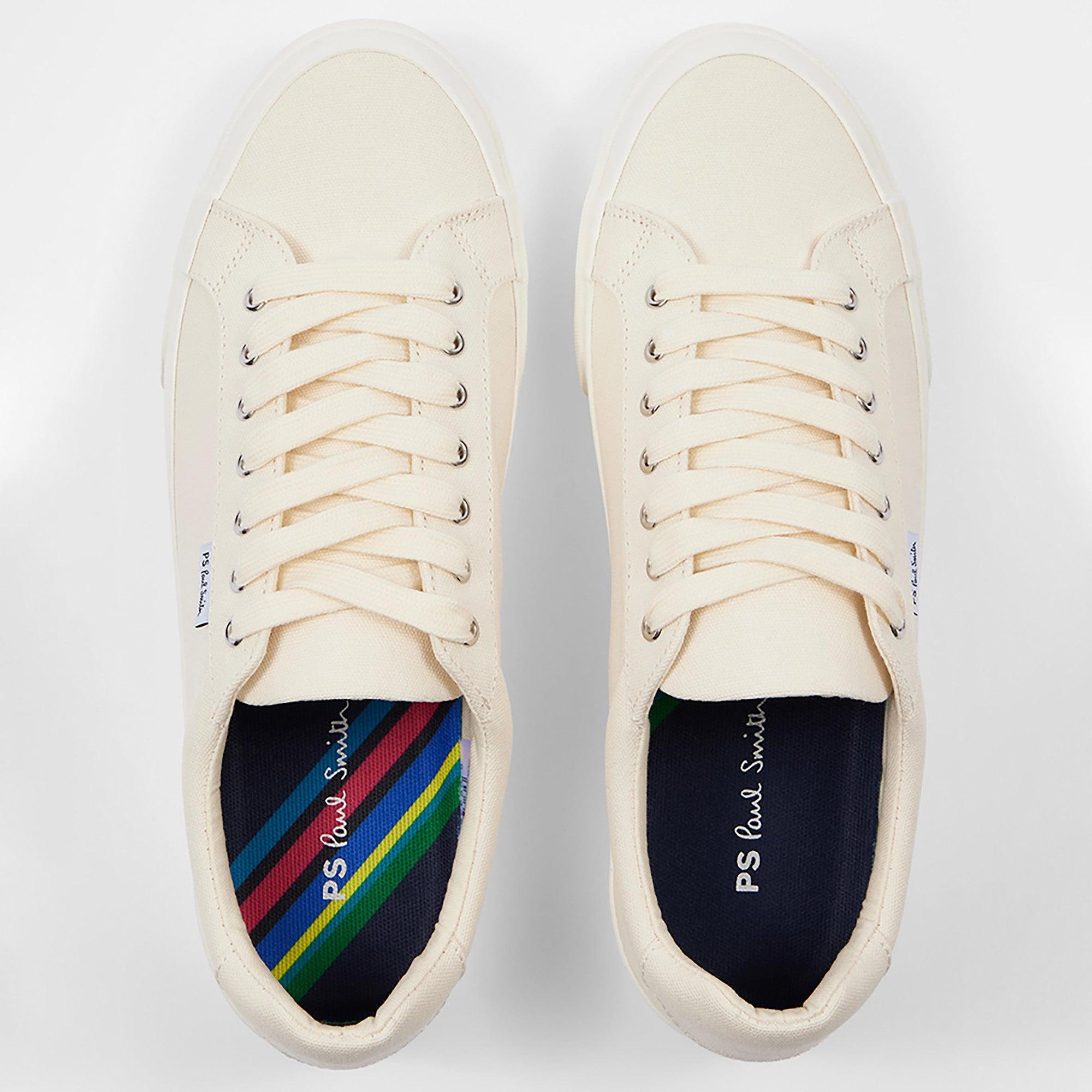 Product image 4 of 6 of PS By Paul Smith Men's Canvas Amos Trainers - Ecru
