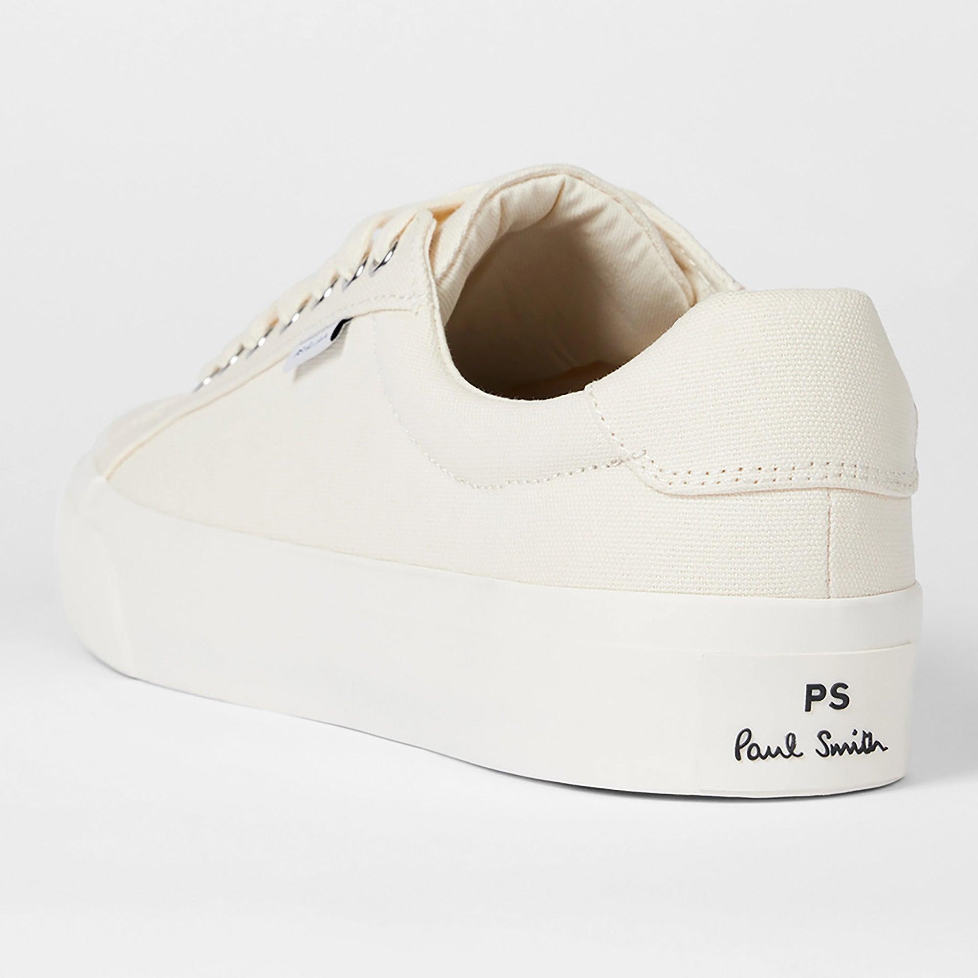 Product image 6 of 6 of PS By Paul Smith Men's Canvas Amos Trainers - Ecru