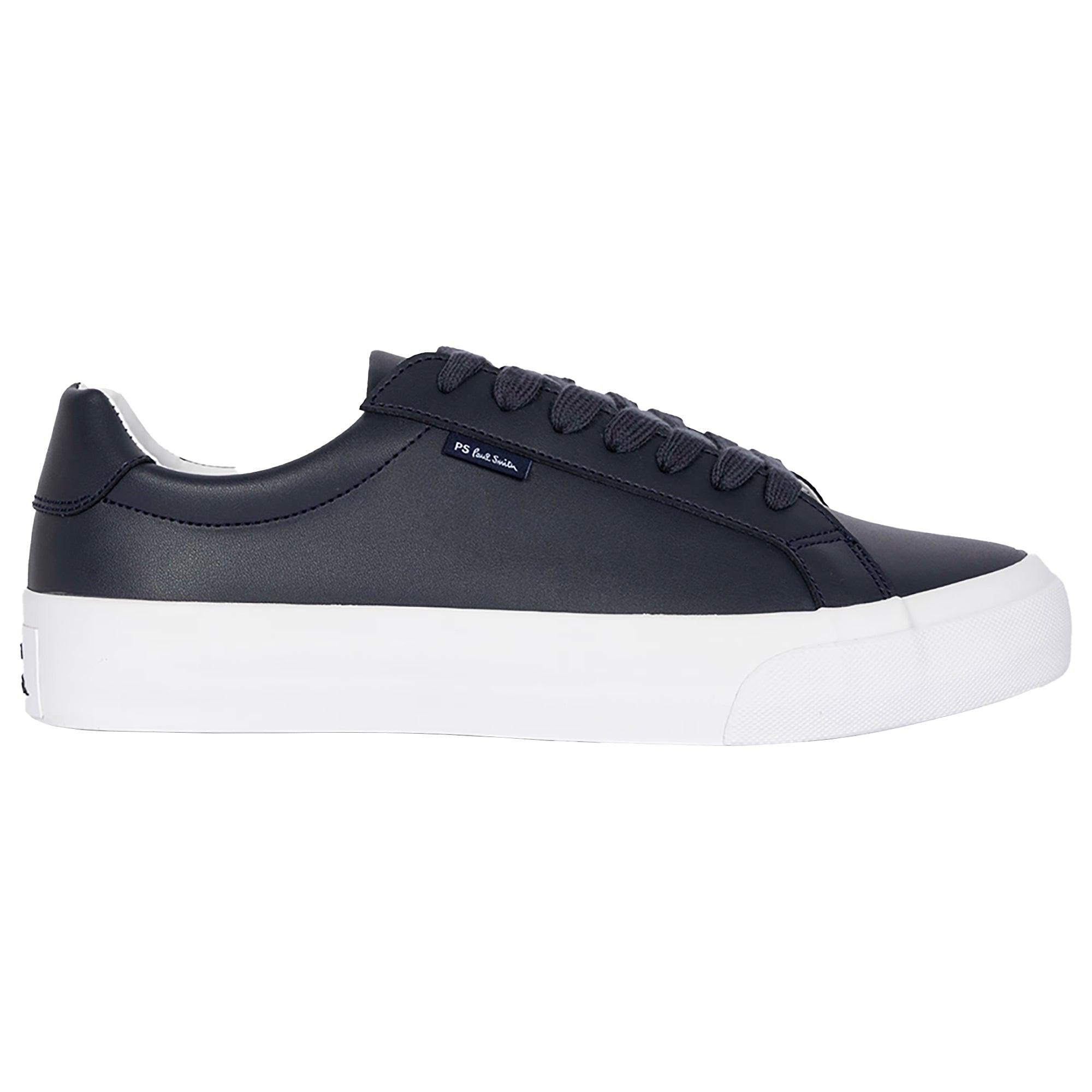 Product image 1 of 5 of PS By Paul Smith Men's Coated Leather Amos Trainers - Dark Navy