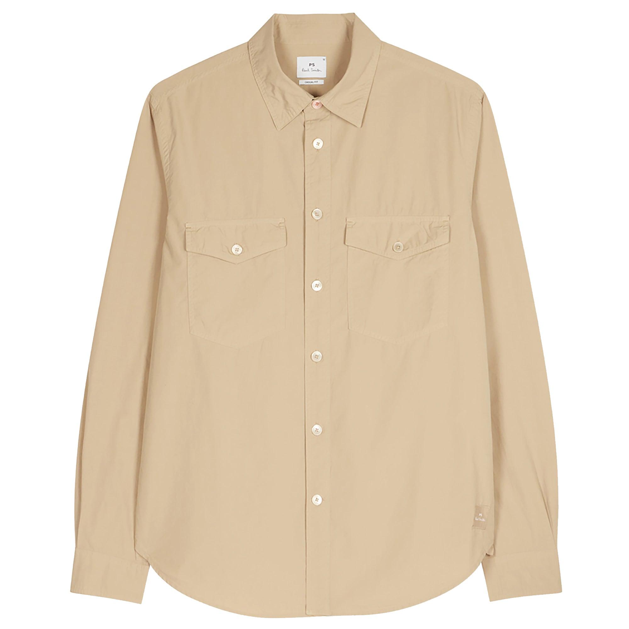 Product image 1 of 2 of PS By Paul Smith Men's Cotton-Poplin Overshirt - Light Tan
