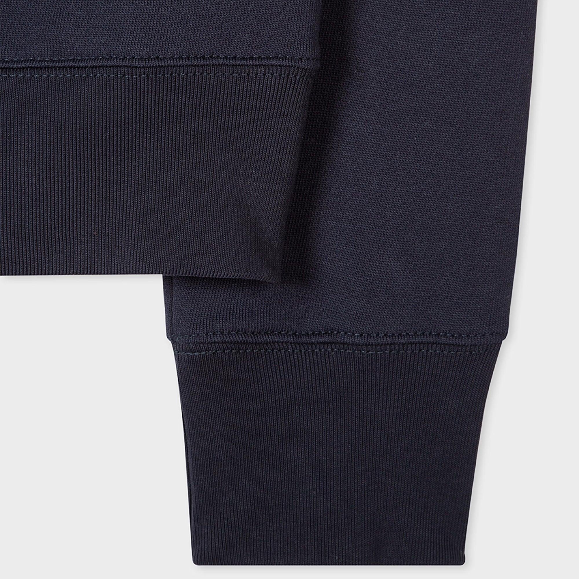 Product image 6 of 6 of PS By Paul Smith Men's Cotton Zebra Logo Zip-Neck Sweatshirt - Navy