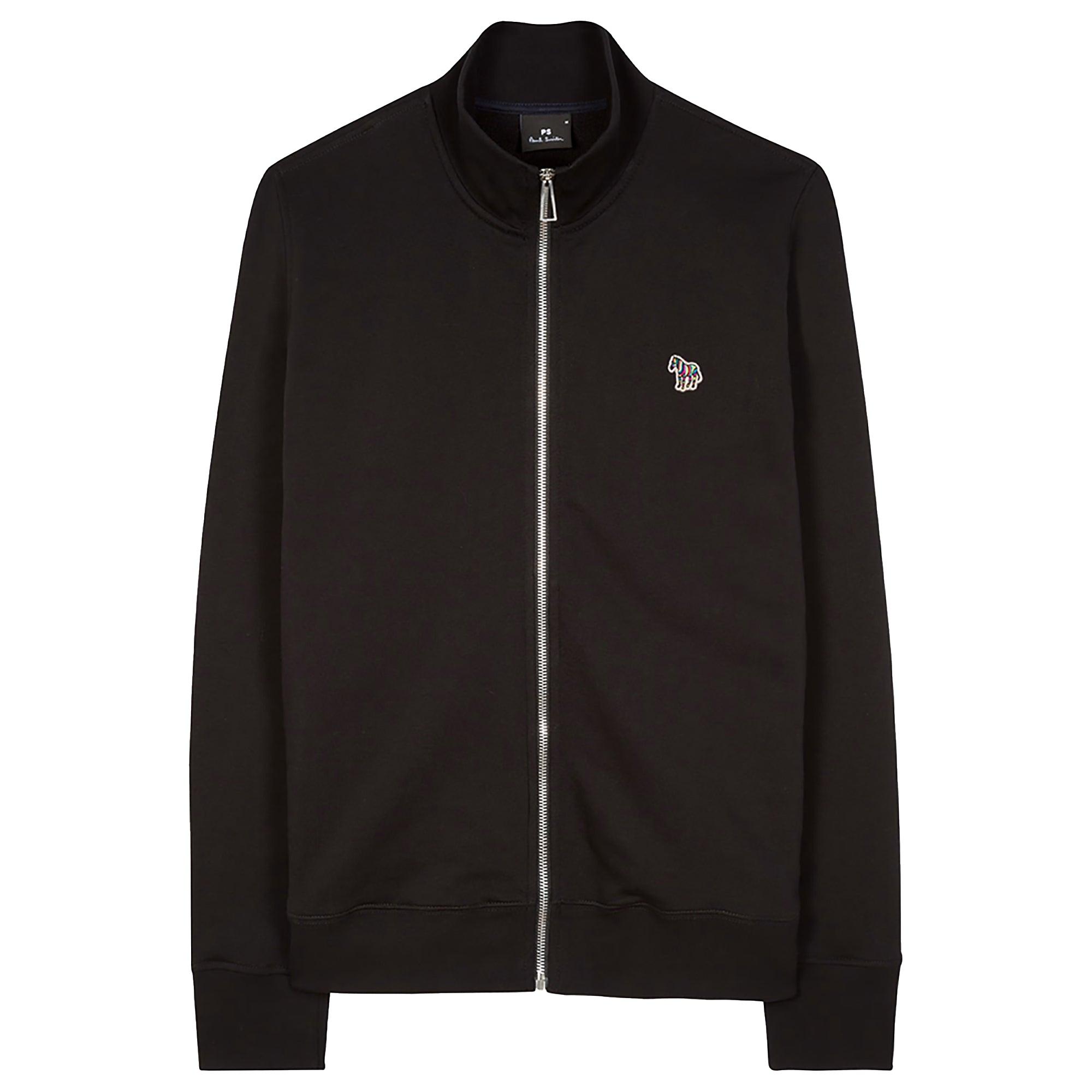 Product image 1 of 4 of PS By Paul Smith Men's Cotton Zebra Logo Zip Sweatshirt - Black