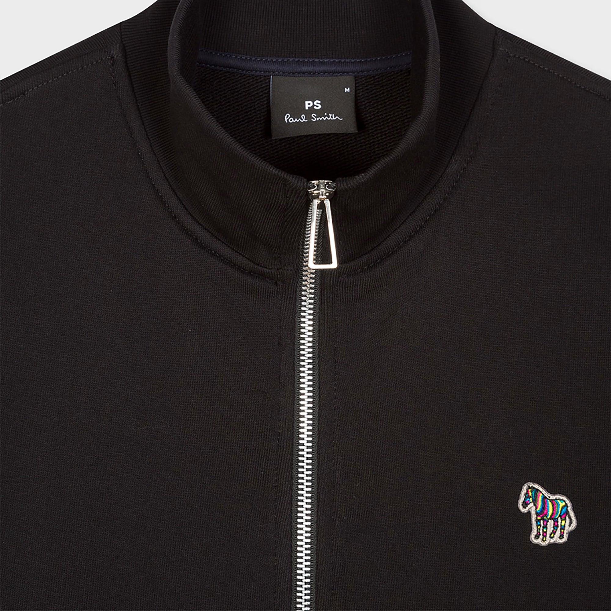 Product image 2 of 4 of PS By Paul Smith Men's Cotton Zebra Logo Zip Sweatshirt - Black
