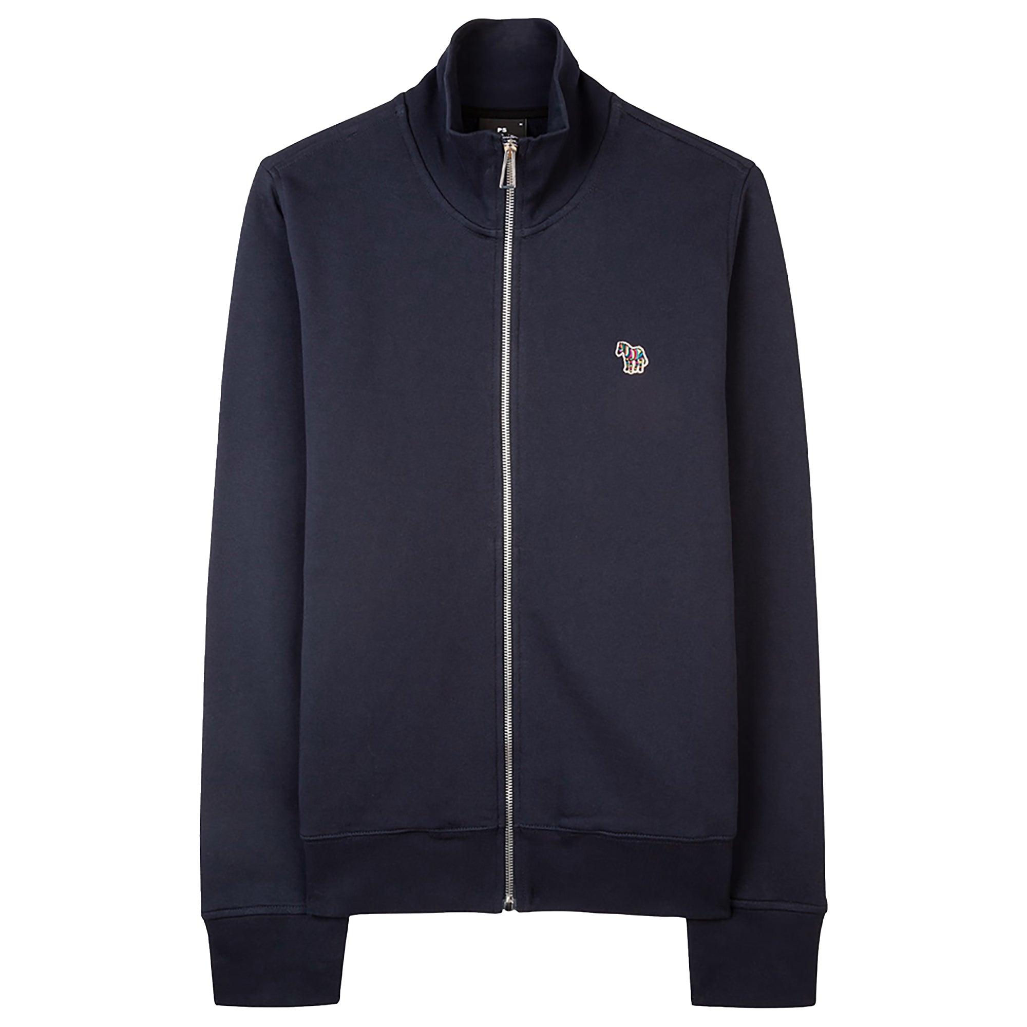 Product image 1 of 7 of PS By Paul Smith Men's Cotton Zebra Logo Zip Sweatshirt - Navy