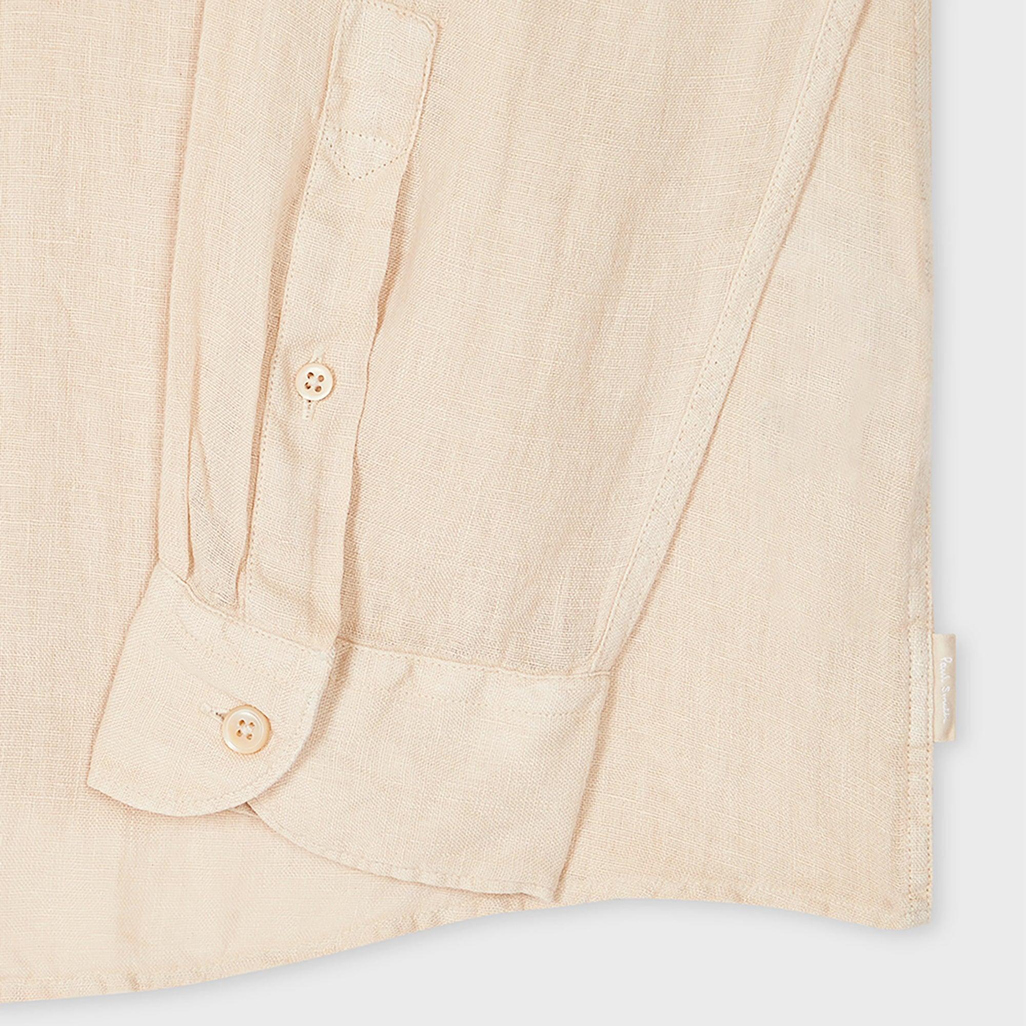 Product image 2 of 2 of PS By Paul Smith Men's Linen Button-Down Collar Shirt - Ecru