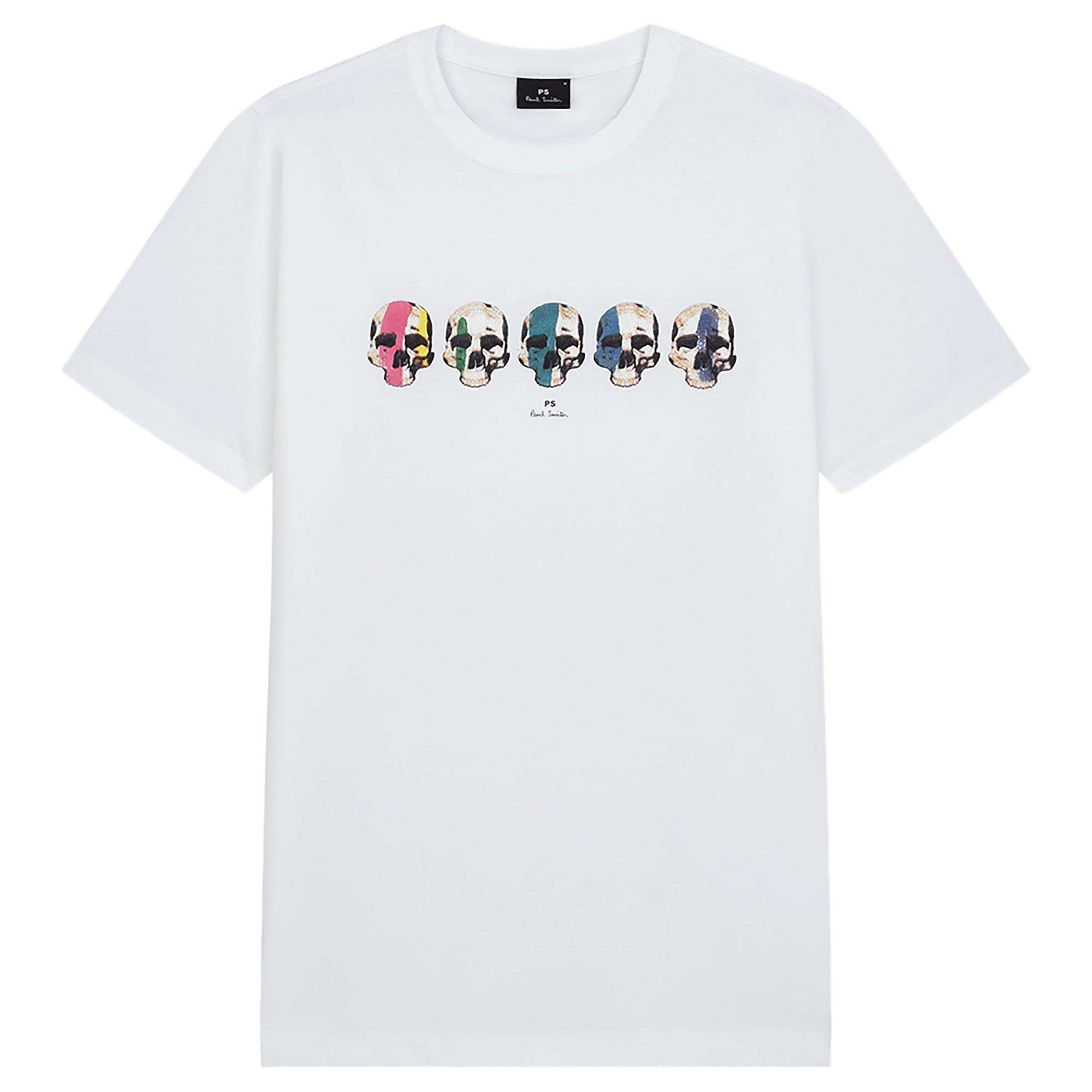 Product image 1 of 1 of PS By Paul Smith Men's Multi Skull T-Shirt - White