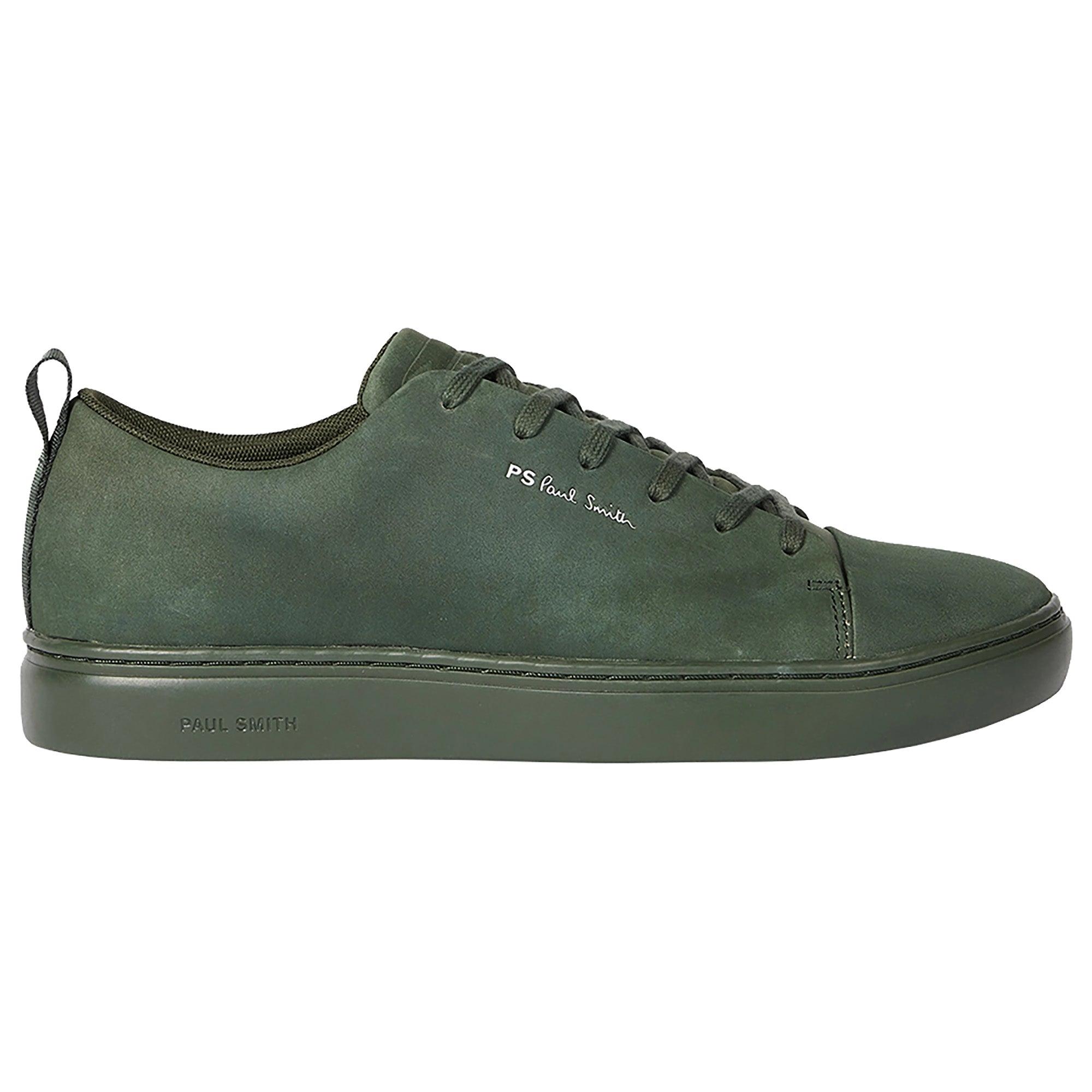 Product image 1 of 5 of PS By Paul Smith Men's Nubuck Leather Lee Trainers - Dark Green