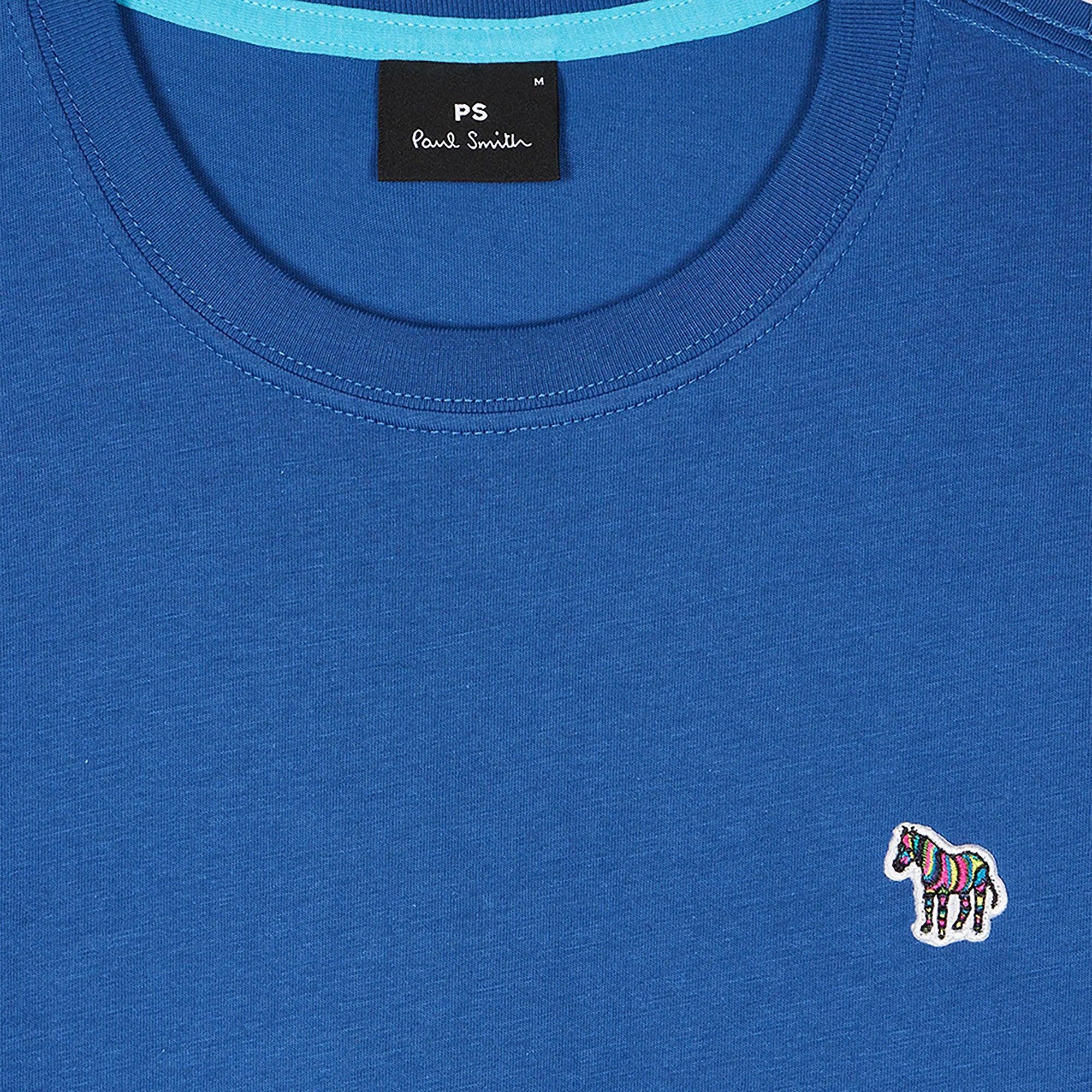 PS By Paul Smith Men's Organic Cotton Zebra Logo T-Shirt PS By Paul Smith Men's Organic Cotton Zebra Logo T-Shirt