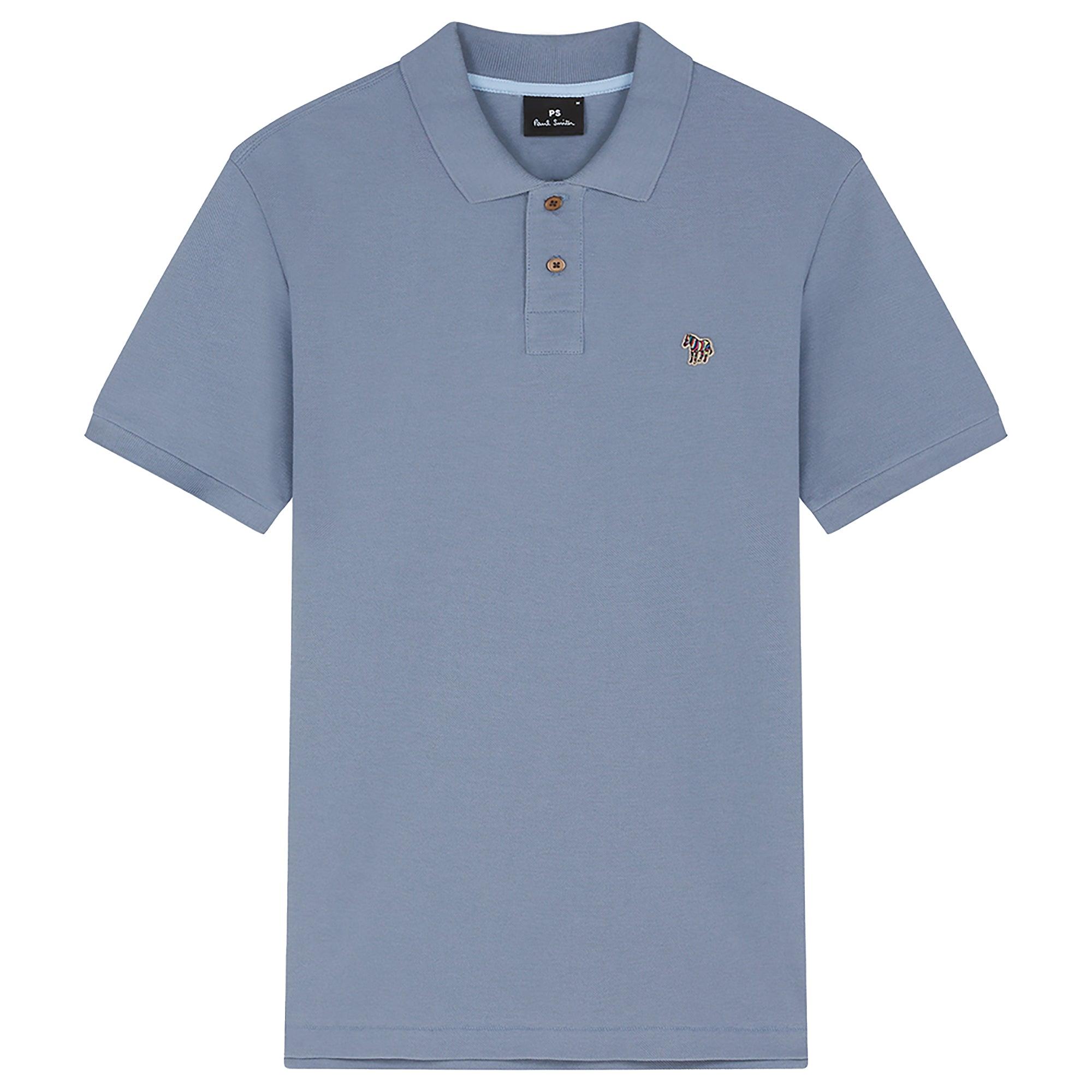 Product image 1 of 3 of PS By Paul Smith Men's Organic Cotton Zebra Polo Shirt - Blue