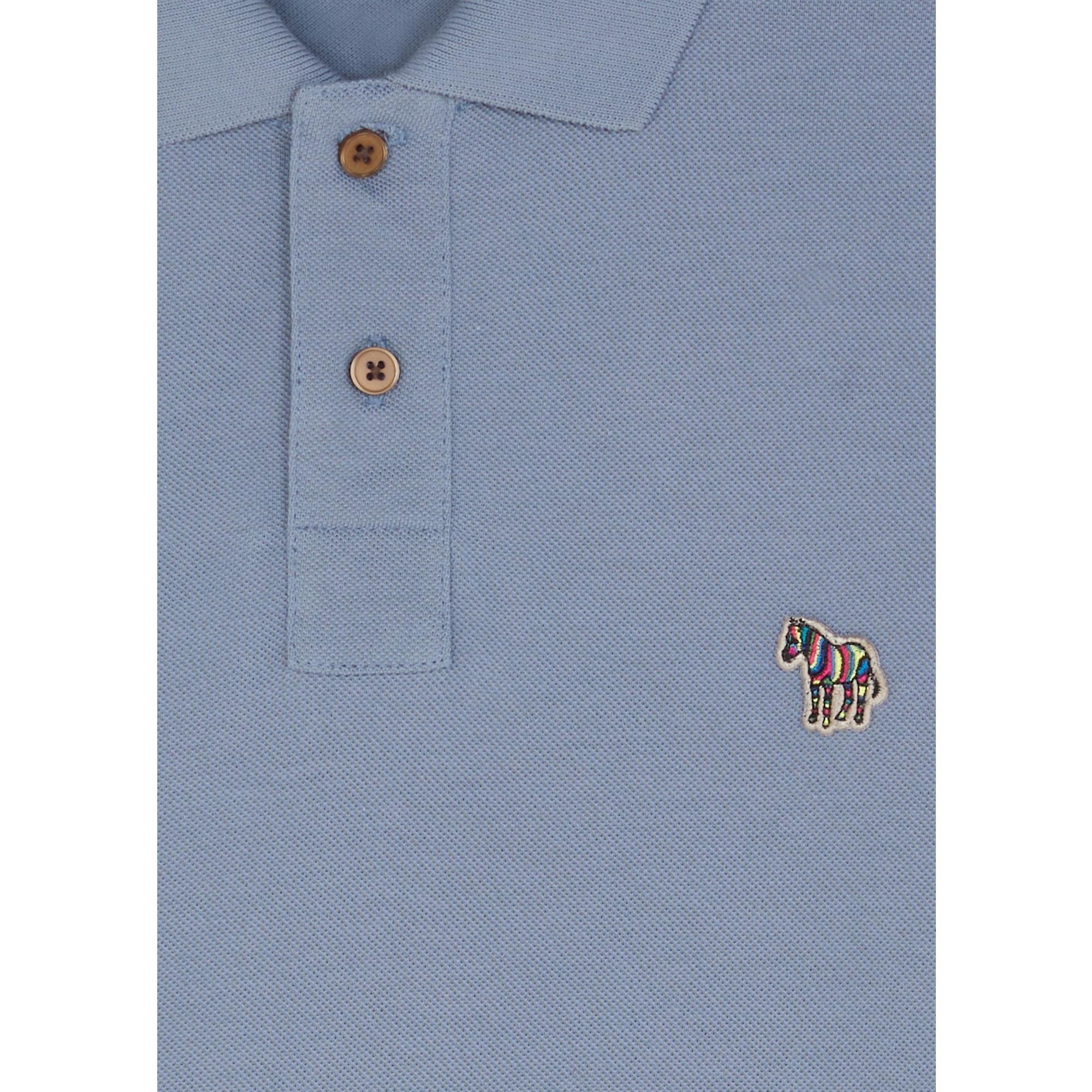 Product image 3 of 3 of PS By Paul Smith Men's Organic Cotton Zebra Polo Shirt - Blue