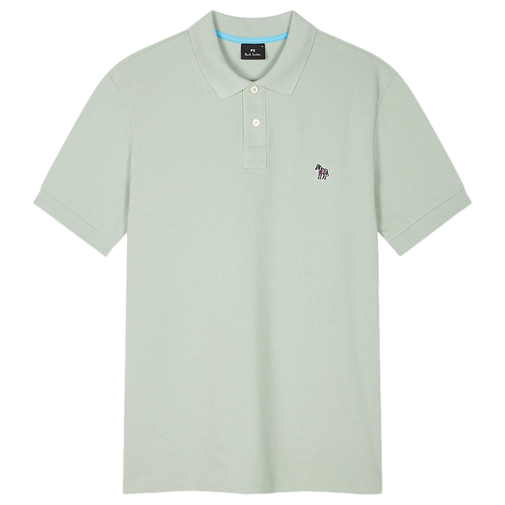 Product image 1 of 2 of PS By Paul Smith Men's Organic Cotton Zebra Polo Shirt - Sage Green
