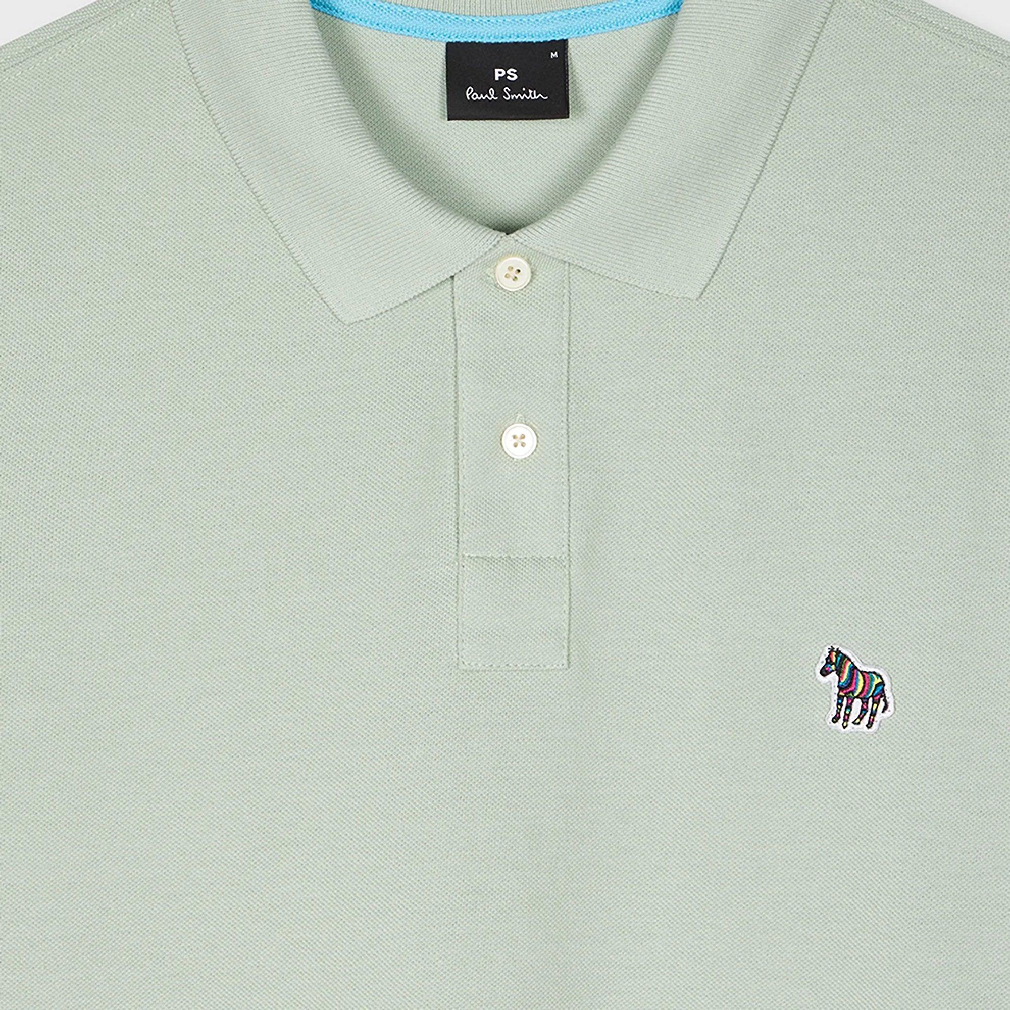 Product image 2 of 2 of PS By Paul Smith Men's Organic Cotton Zebra Polo Shirt - Sage Green