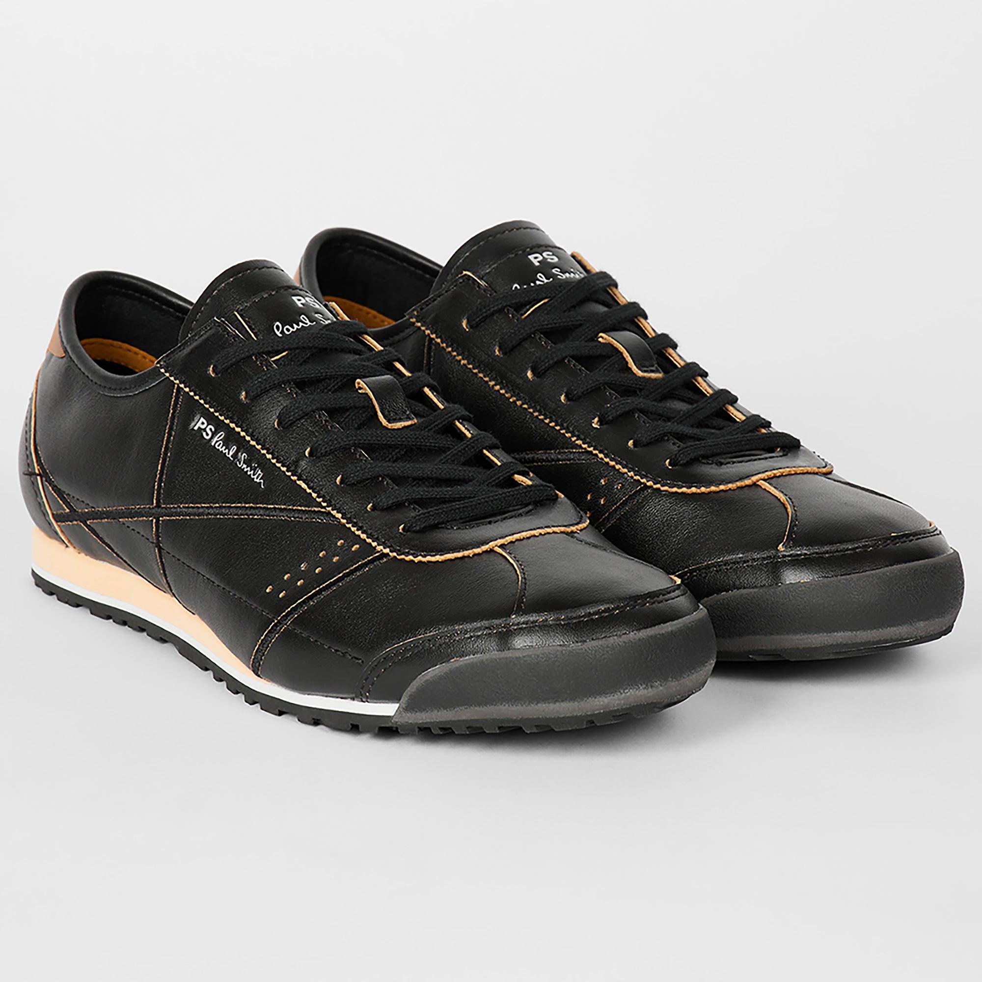 Product image 2 of 5 of PS By Paul Smith Men's 'Mestre' Leather Trainers - Black
