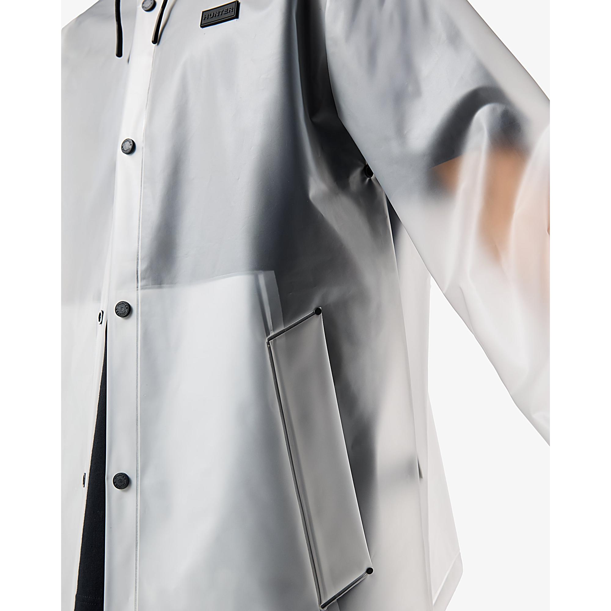 Product image 9 of 15 of Hunter Unisex Downpour Izzy Pu Hooded Jacket - Clear Matte