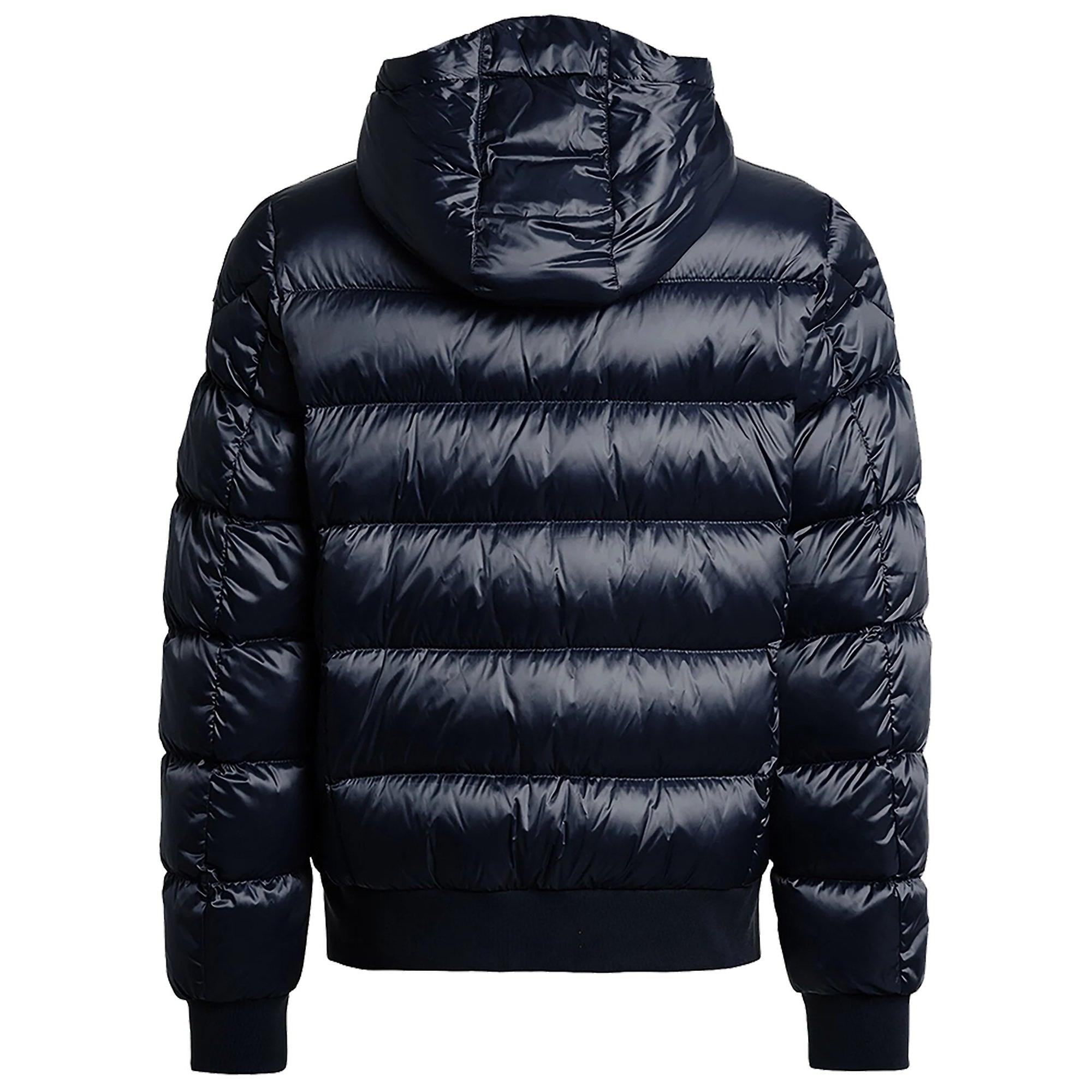 Product image 3 of 3 of Parajumpers Men's Pharrell Hooded Down Bomber Jacket - Blue Navy