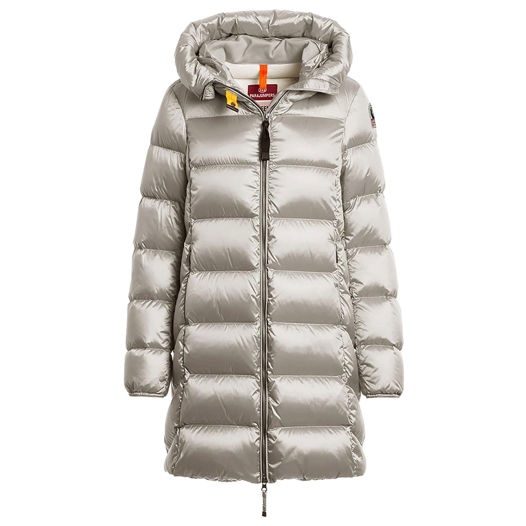 Product image 1 of 3 of Parajumpers Women's Marion Hooded Down Jacket - Silver-Grey