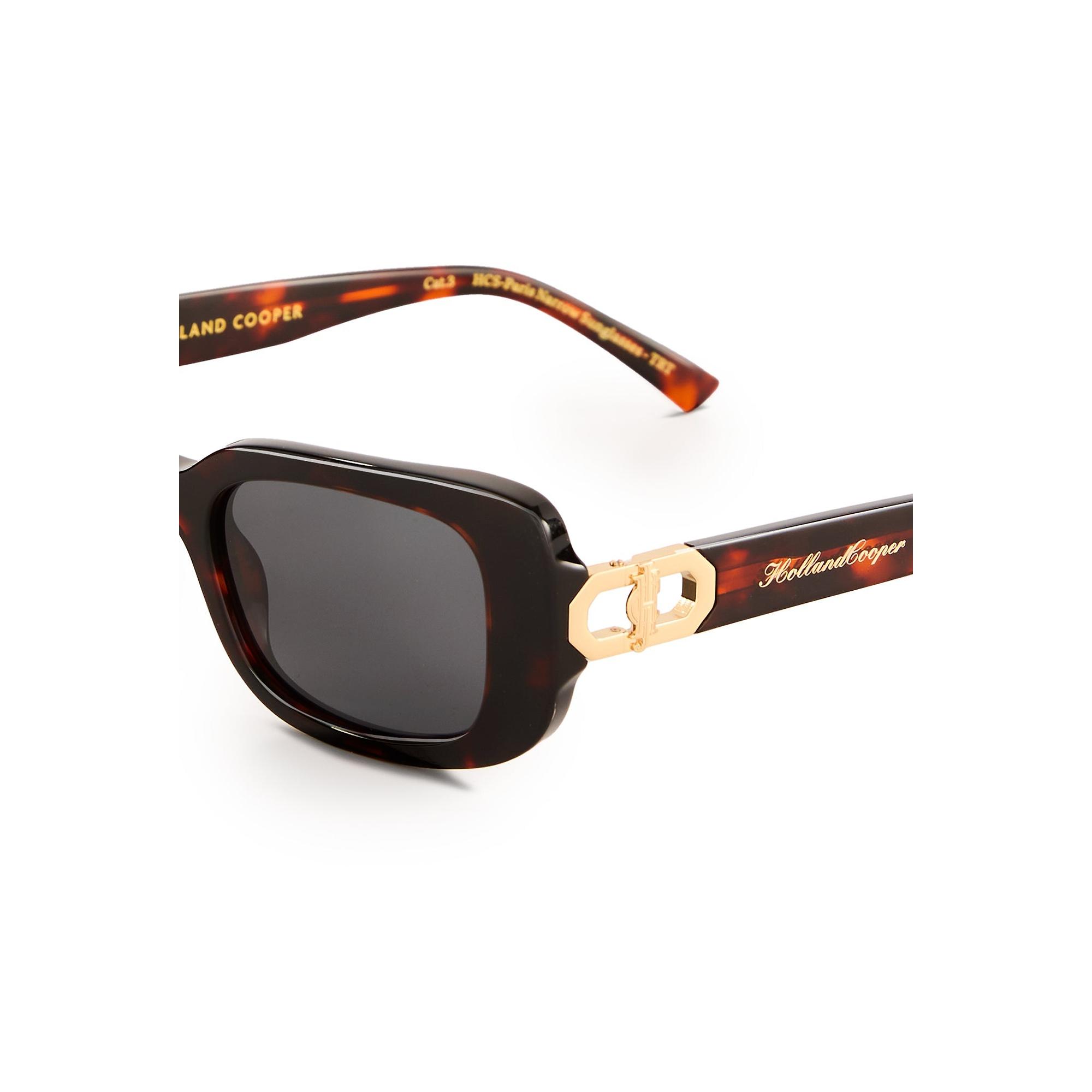 Product image 4 of 7 of Holland Cooper Women's Paris Narrow Sunglasses - Tortoiseshell