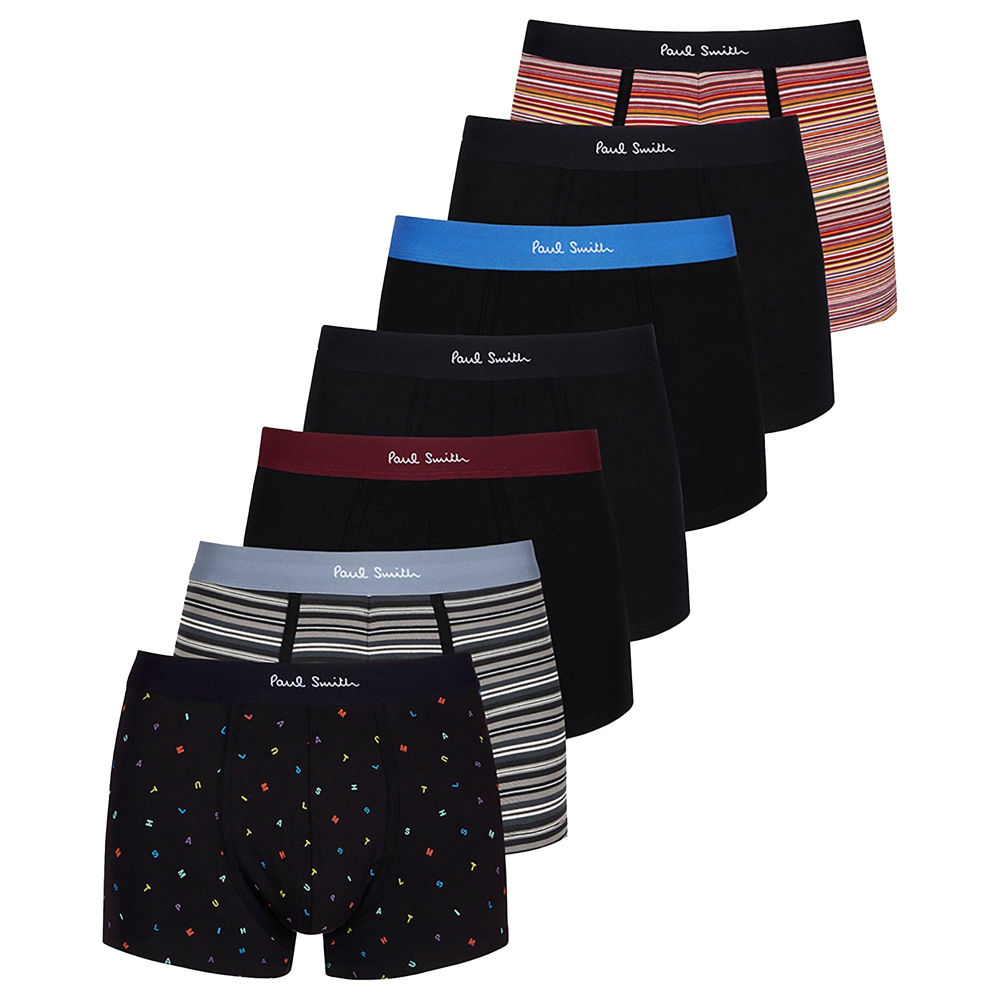 Product image 1 of 8 of Paul Smith Men's Signature Stripe Boxer Briefs Seven Pack - Mixed Pattern