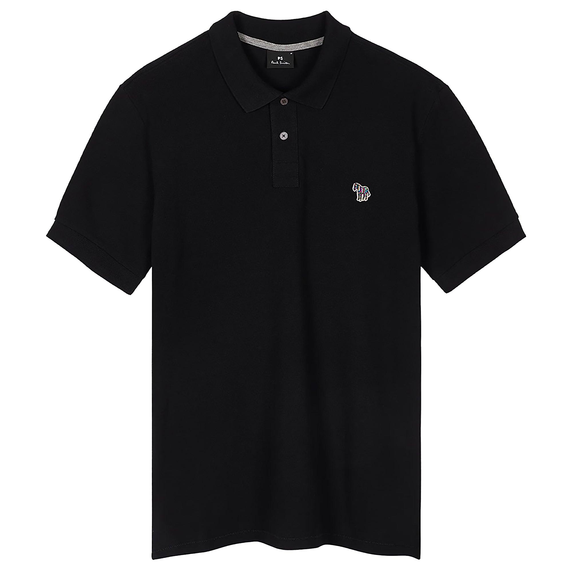 Product image 1 of 2 of PS By Paul Smith Men's Cotton-Piqué Zebra Logo Polo Shirt - Black