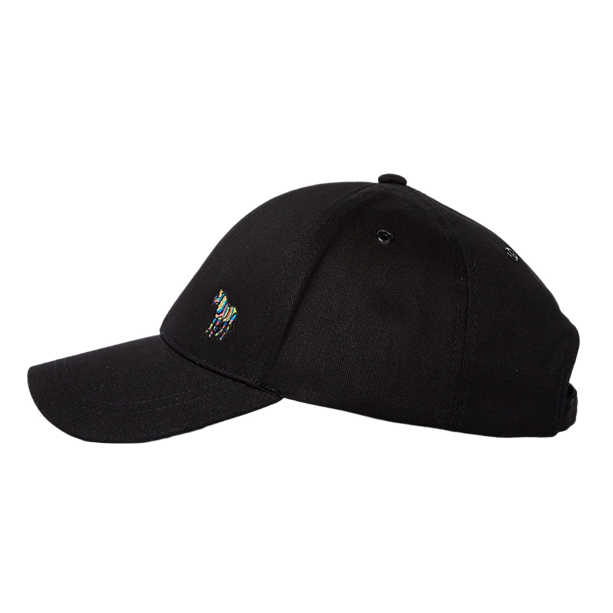 Product image 1 of 4 of Paul Smith Men's Cotton Zebra Logo Baseball Cap - Black