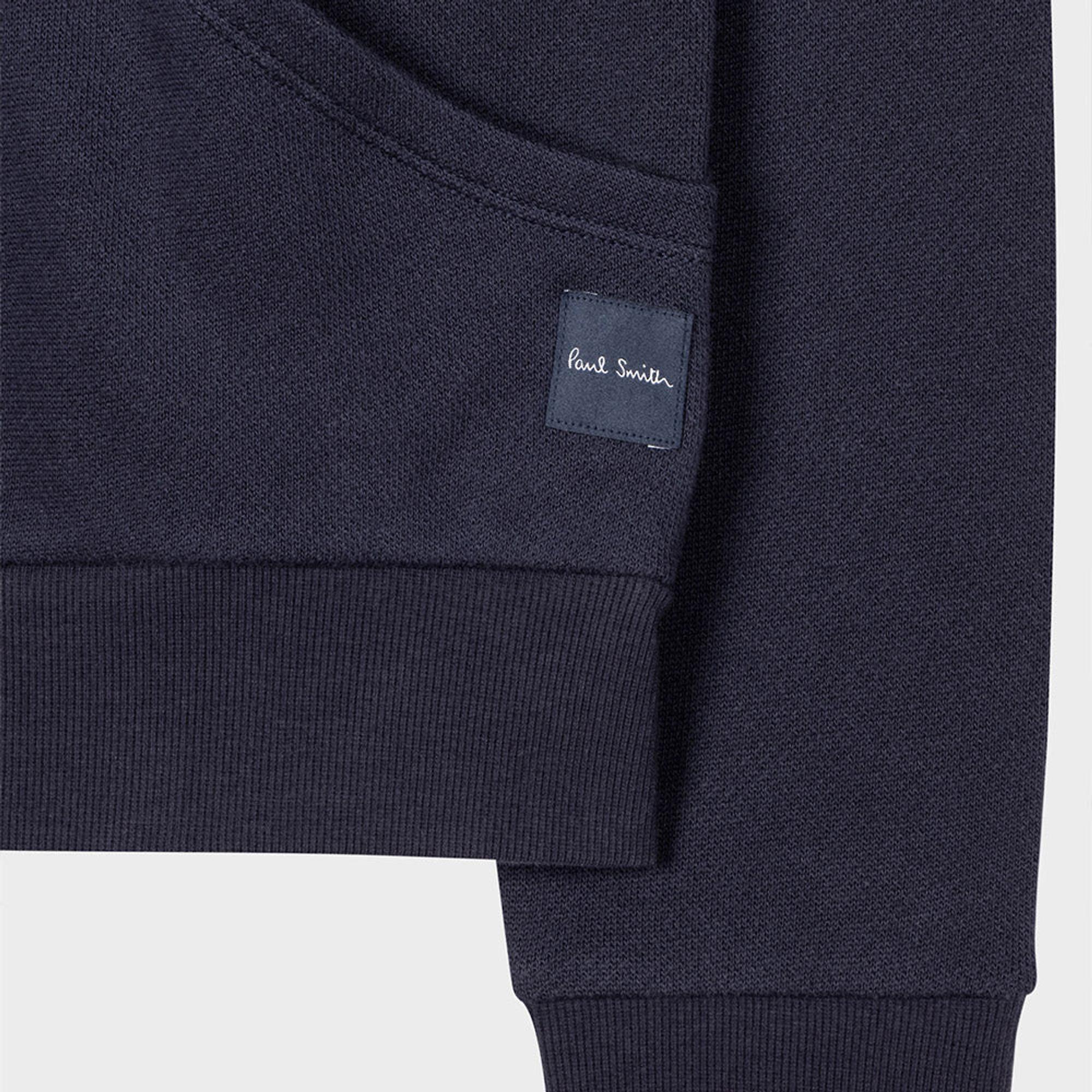 Product image 7 of 7 of Paul Smith Men's Cotton 'Artist Stripe' Zip Lounge Top - Navy