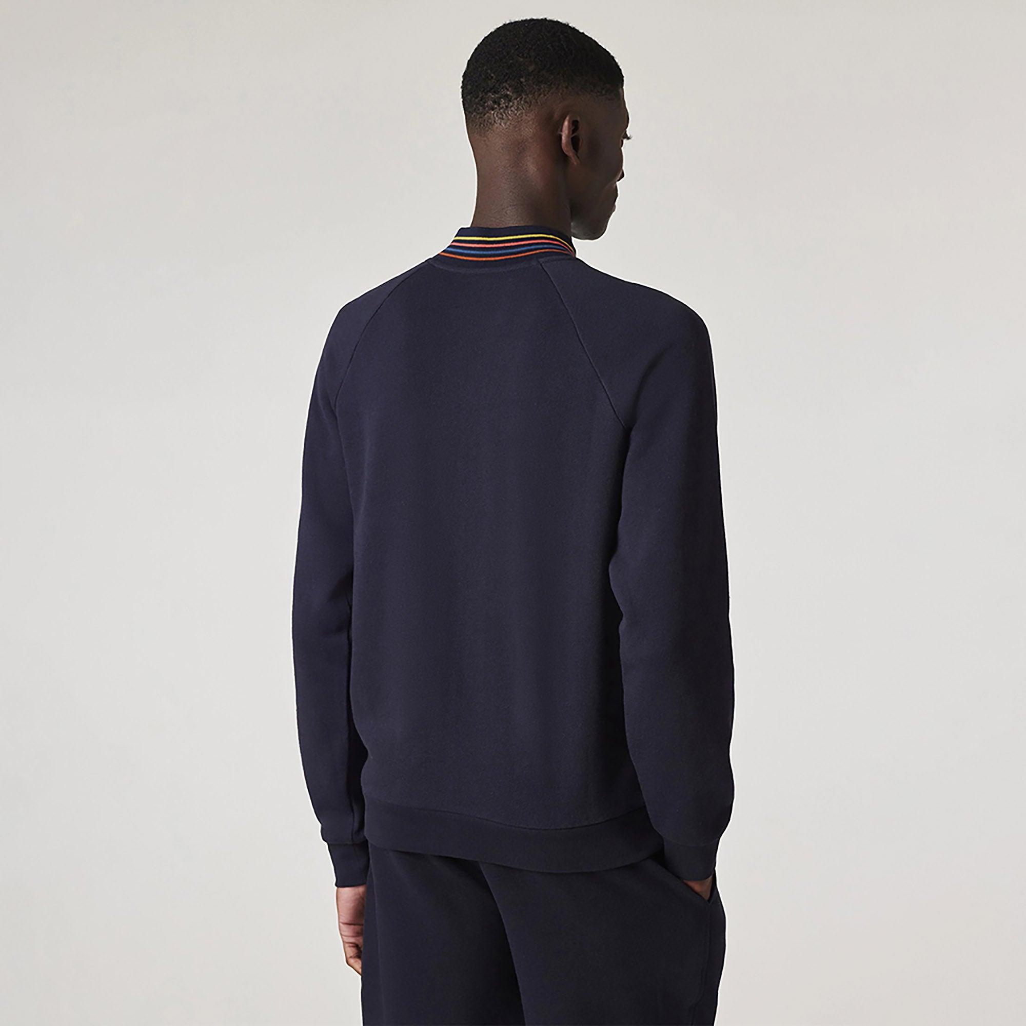 Product image 4 of 7 of Paul Smith Men's Cotton 'Artist Stripe' Zip Lounge Top - Navy