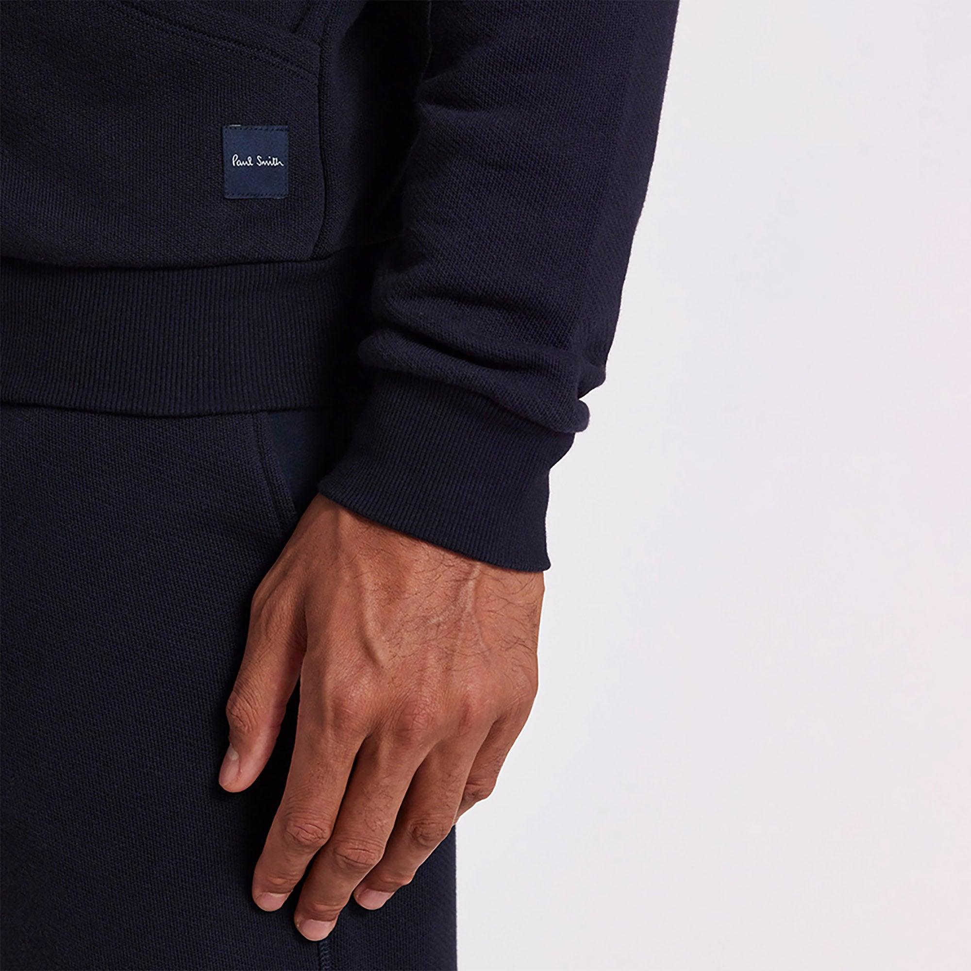 Product image 5 of 7 of Paul Smith Men's Cotton 'Artist Stripe' Zip Lounge Top - Navy