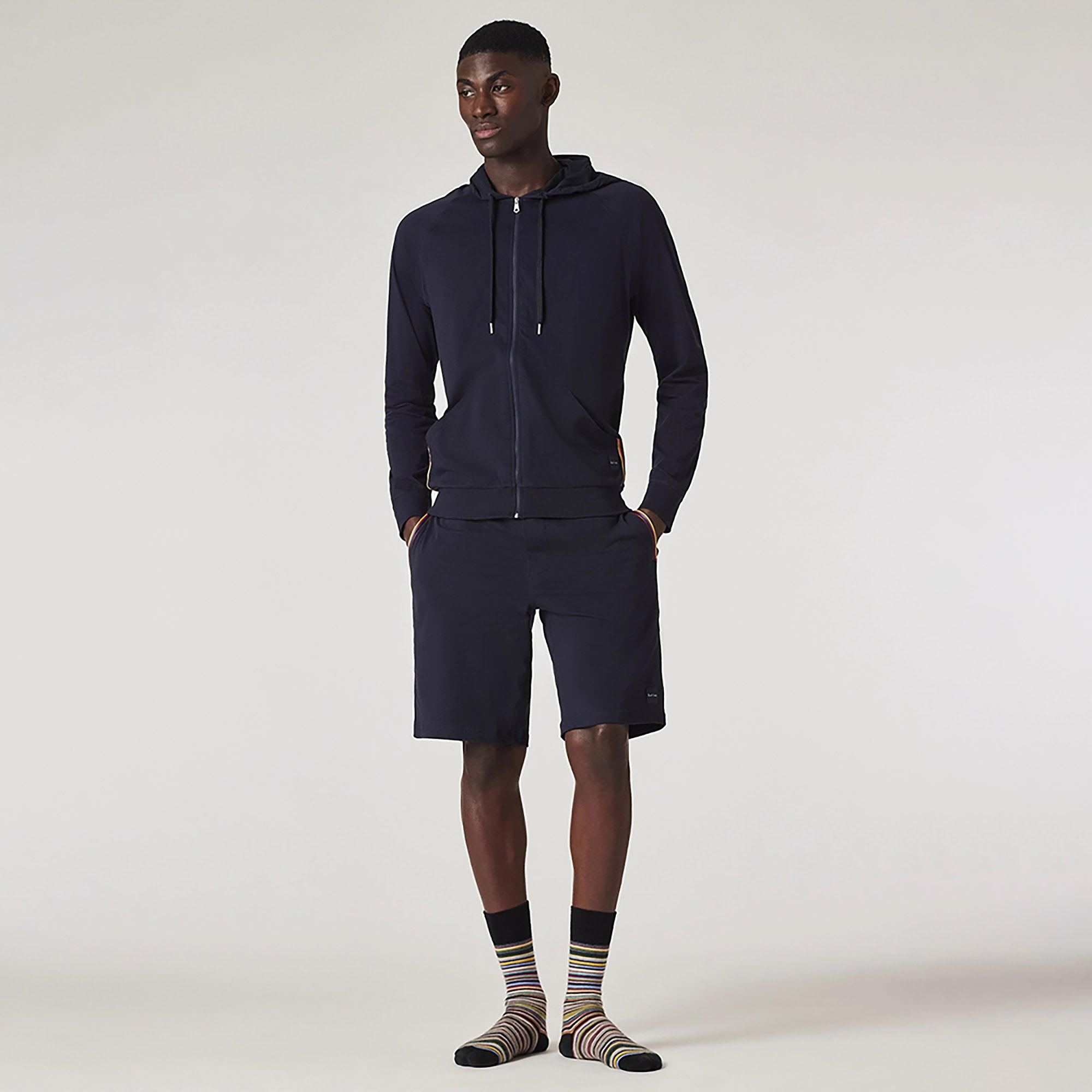 Product image 3 of 6 of Paul Smith Men's Jersey Cotton Zip Lounge Hoodie - Navy